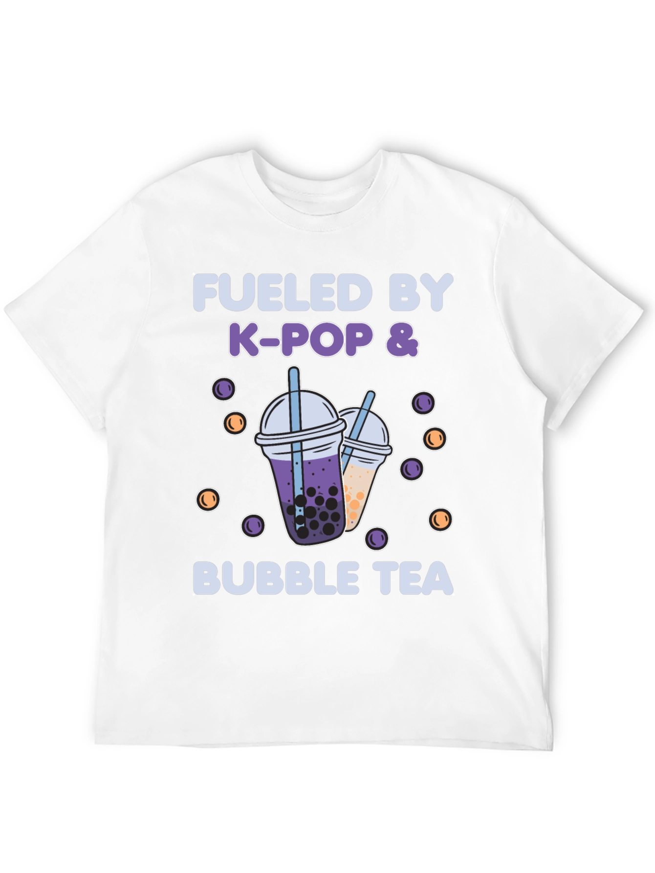 Fueled by K-Pop & Bubble Tea Graphic T-Shirt