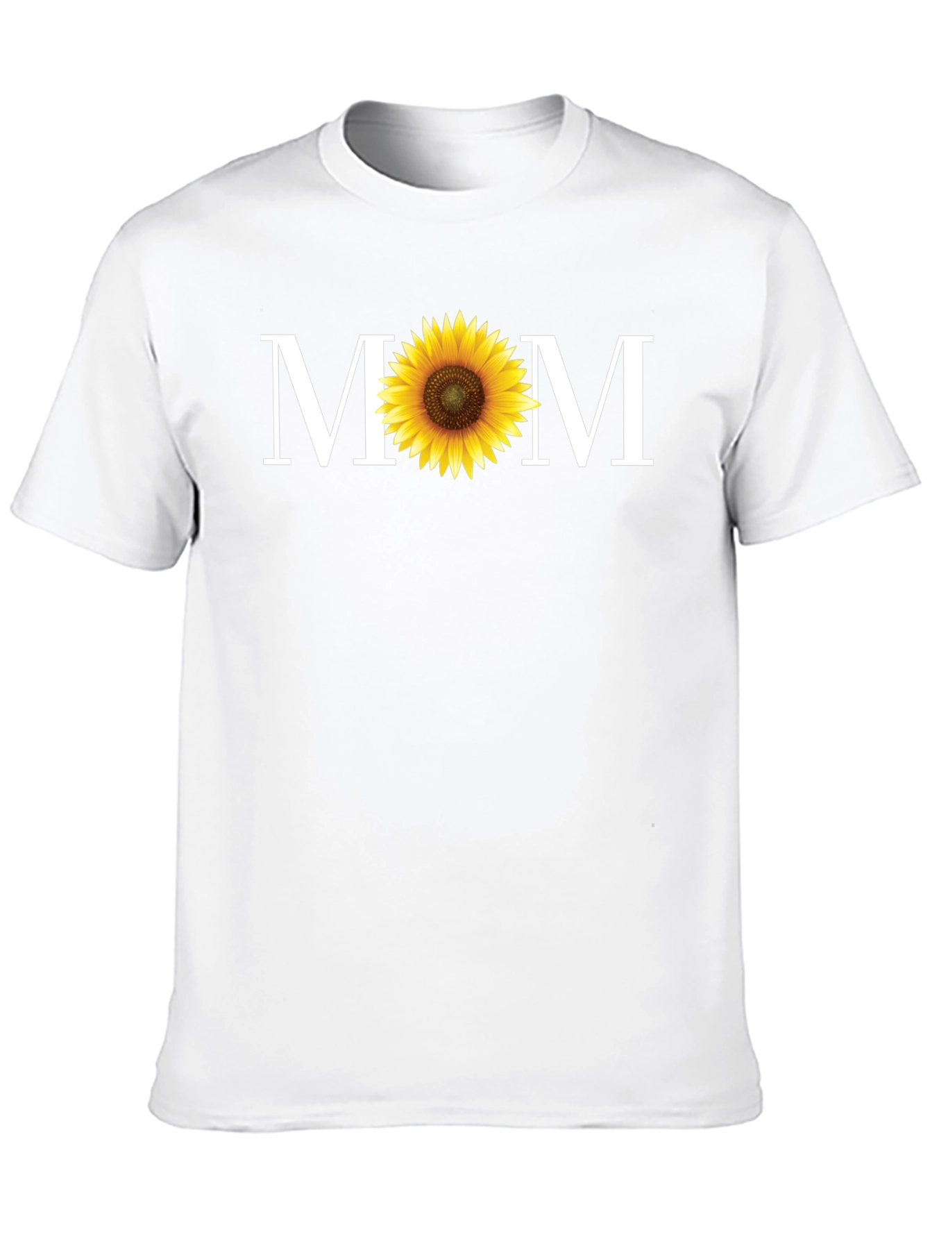 Sunflower MOM Graphic T-Shirt - Black Cotton Tee