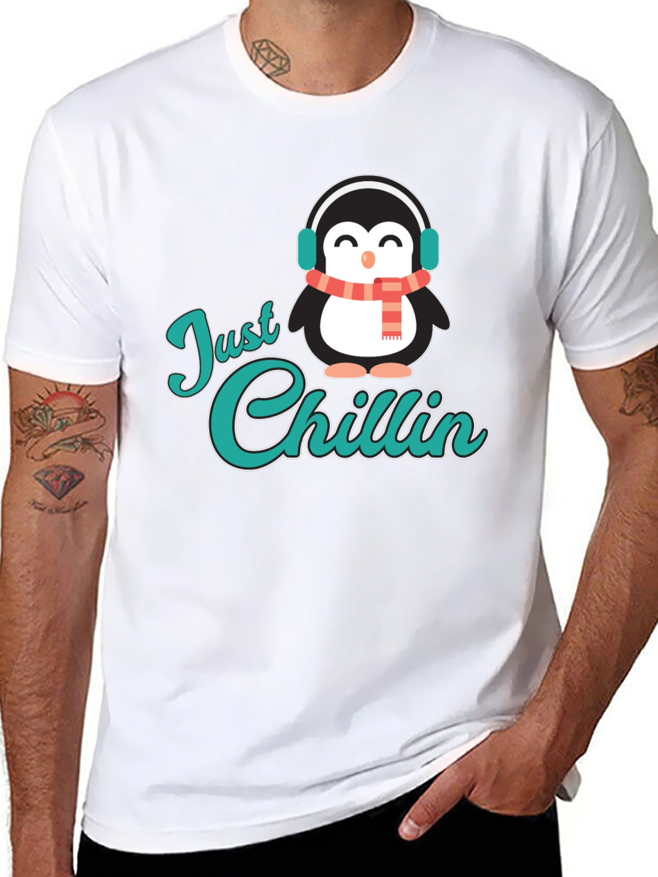 Just Chillin Penguin T-Shirt