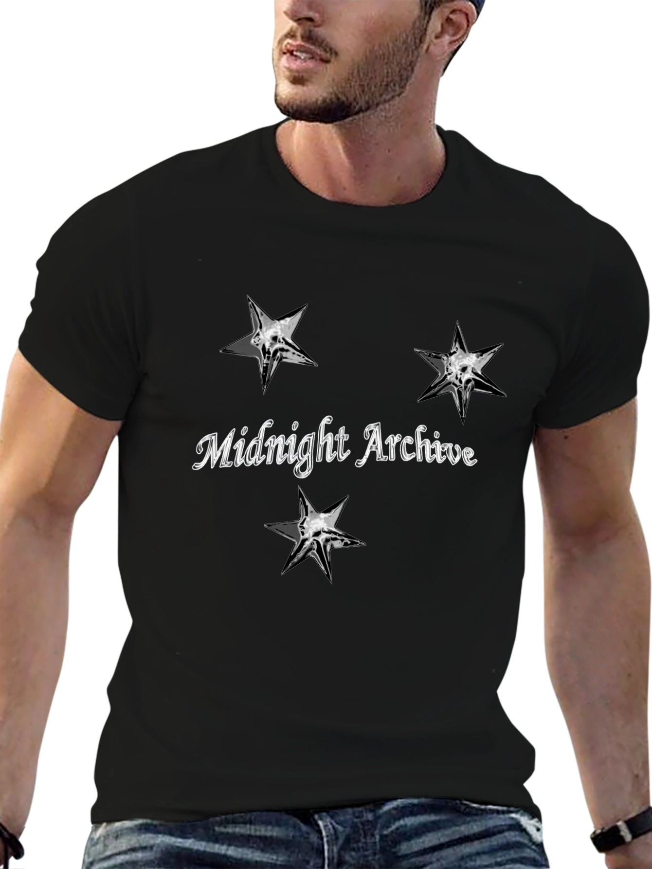 Midnight Archive Star T-Shirt - Soft Cotton Blend