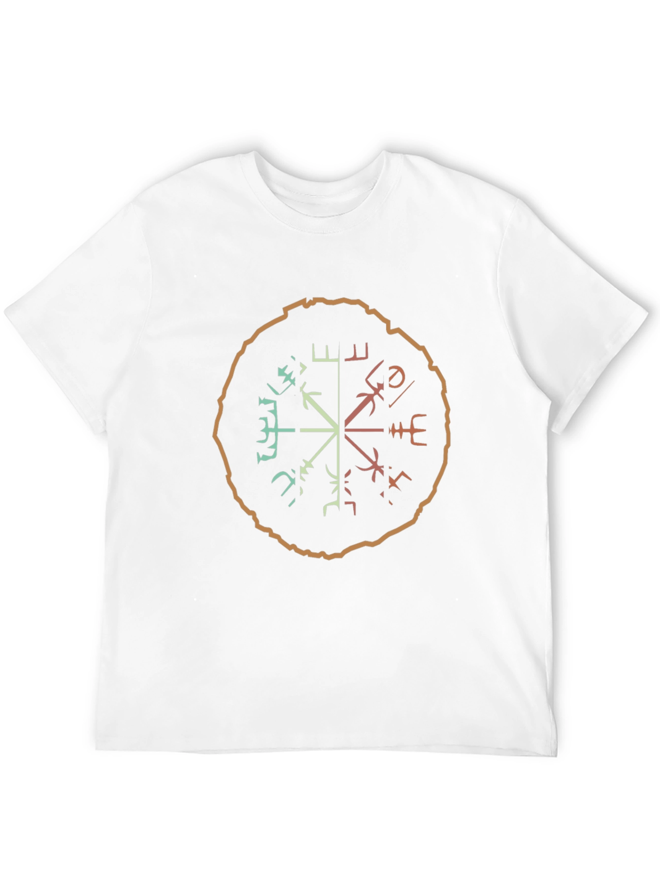 Vegvisir Compass T-Shirt - Viking Rune Guide
