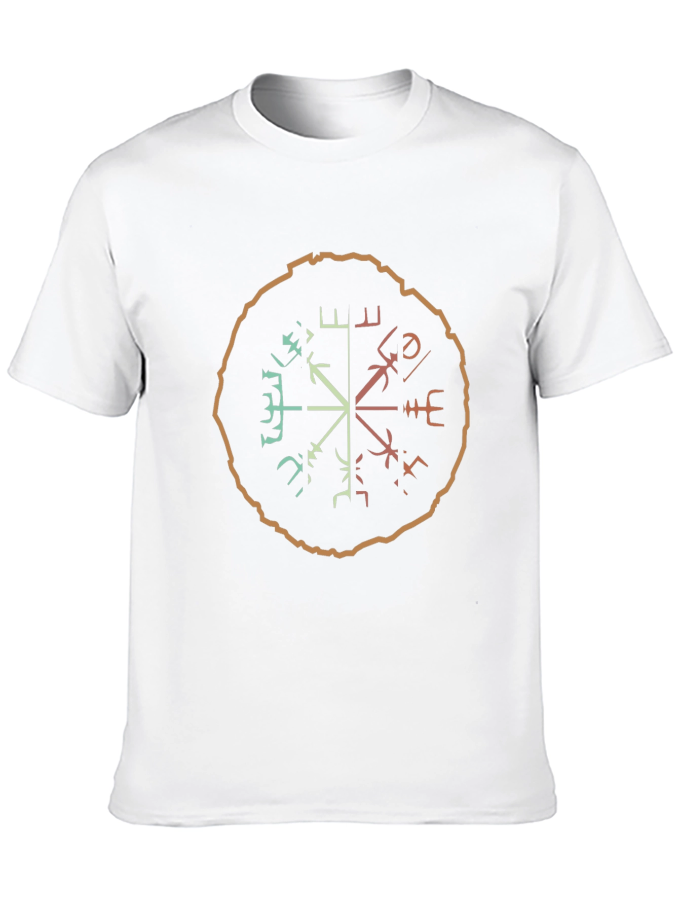 Vegvisir Compass T-Shirt - Viking Rune Guide