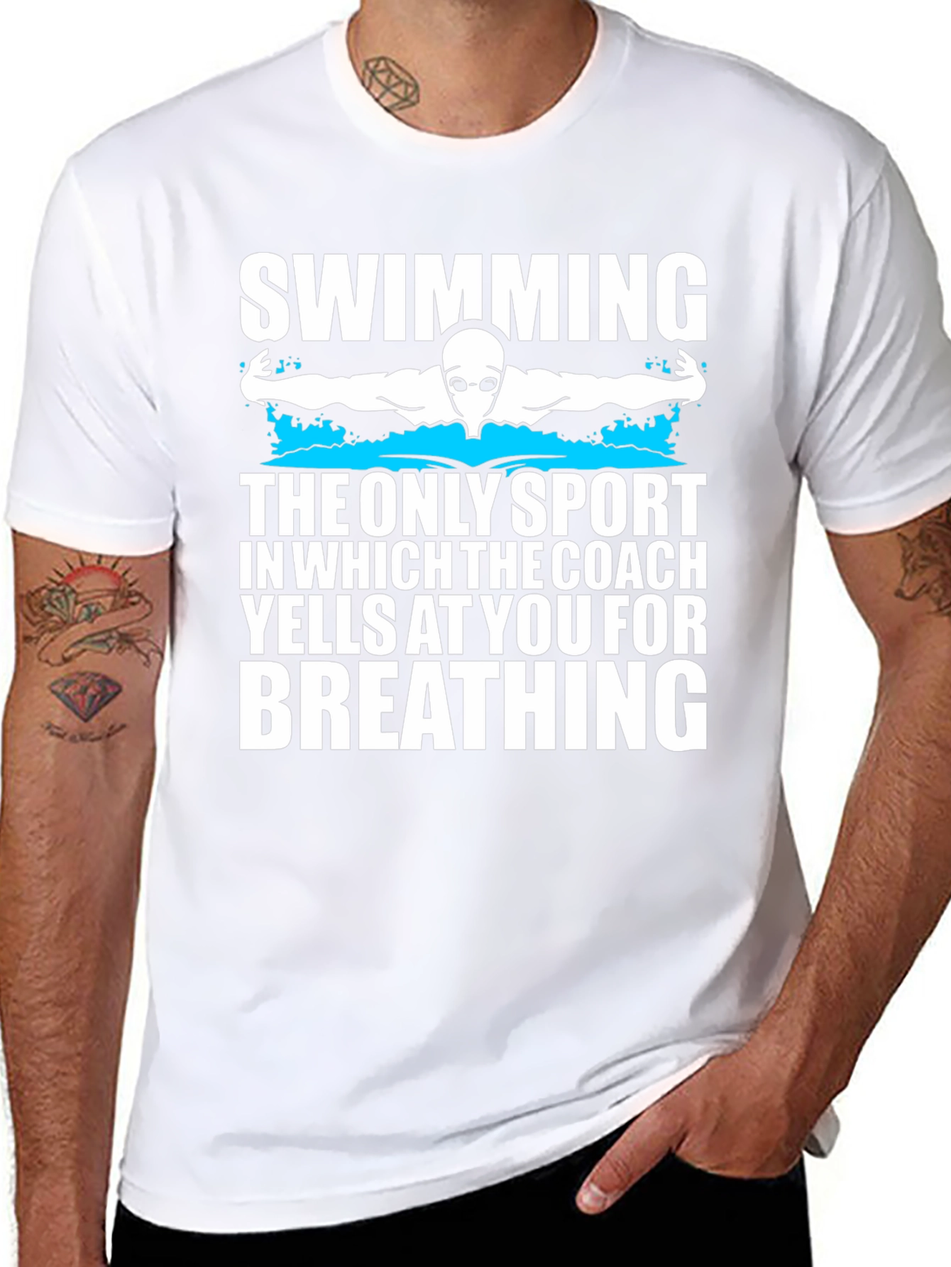 Swimming T-Shirt - Funny Swimmer Gift