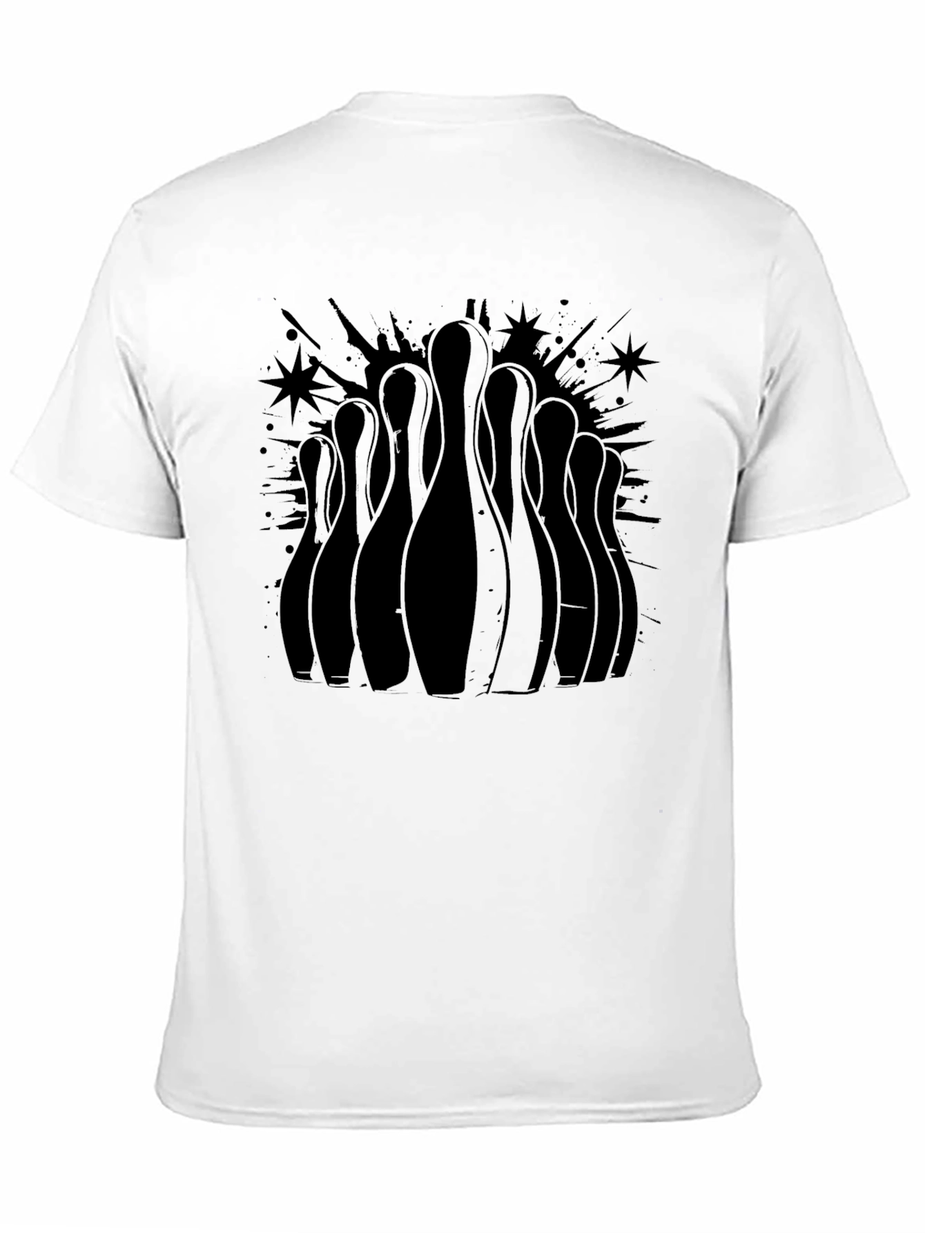 Bowling Pins Graphic Tee - Strike Style!