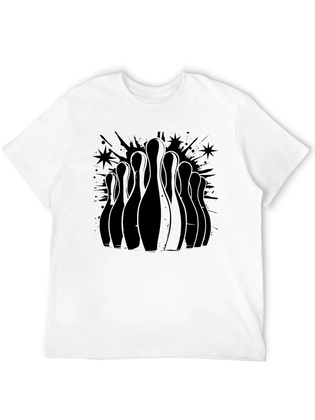Bowling Pins Graphic Tee - Strike Style!