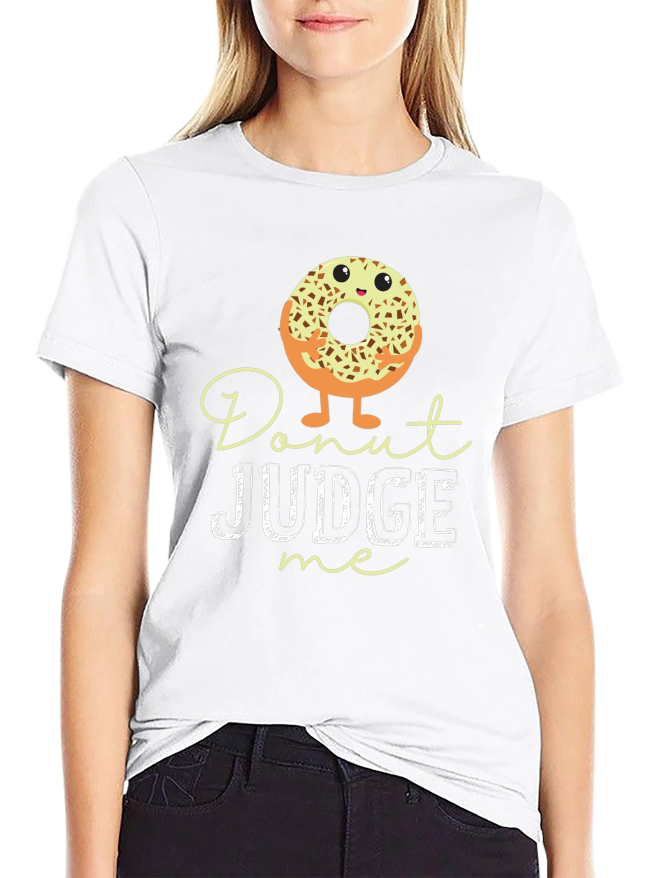 Donut Judge Me Graphic Tee - Unisex Black T-Shirt
