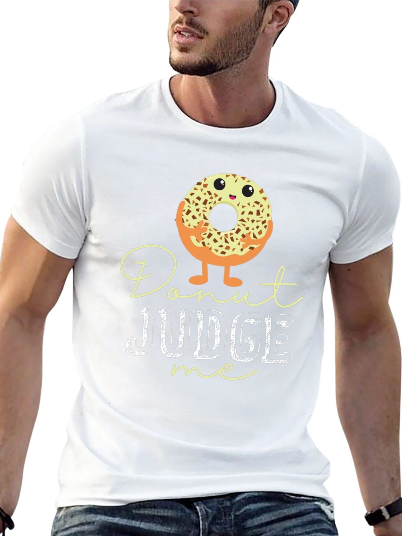 Donut Judge Me Graphic Tee - Unisex Black T-Shirt