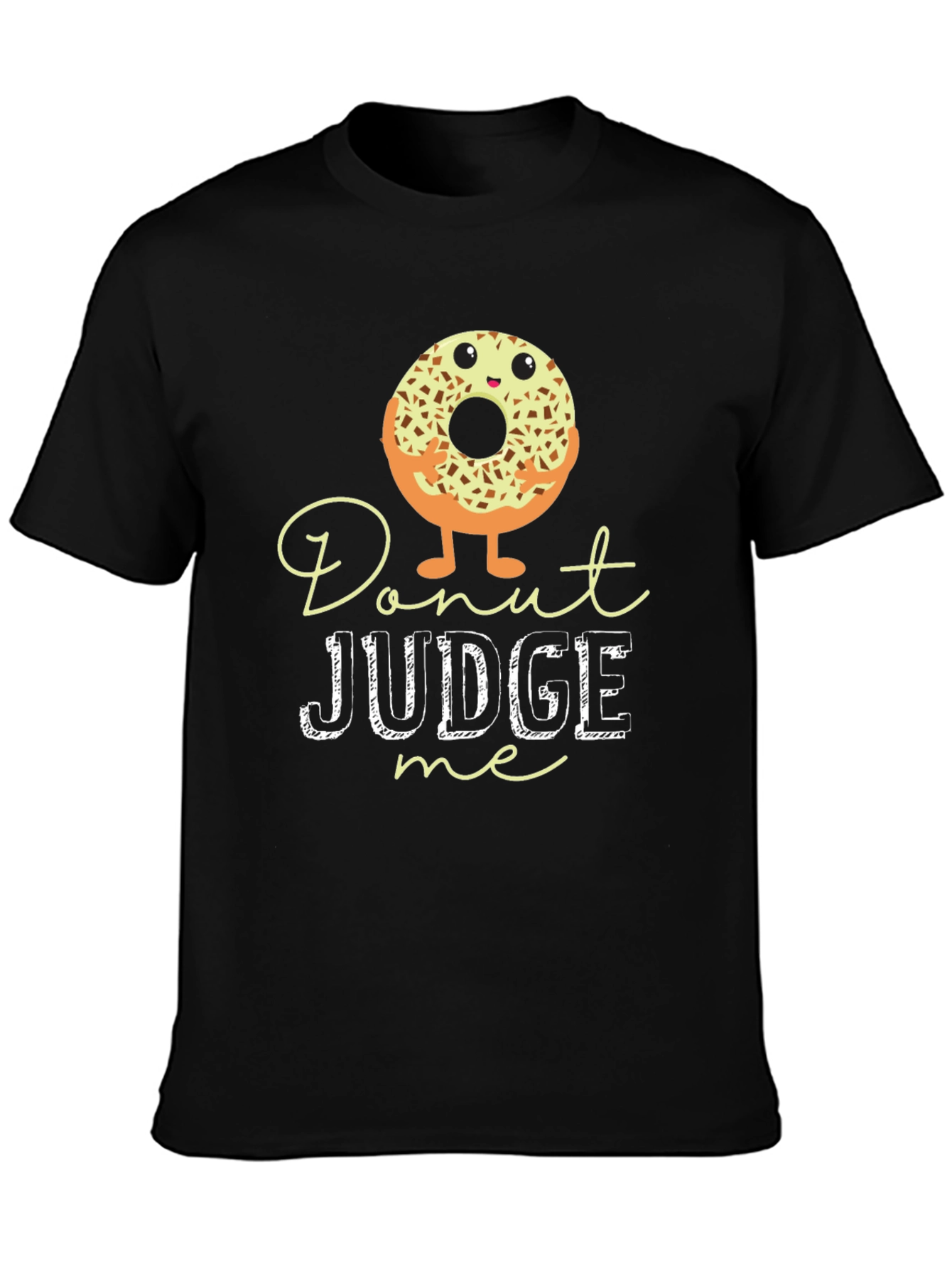 Donut Judge Me Graphic Tee - Unisex Black T-Shirt