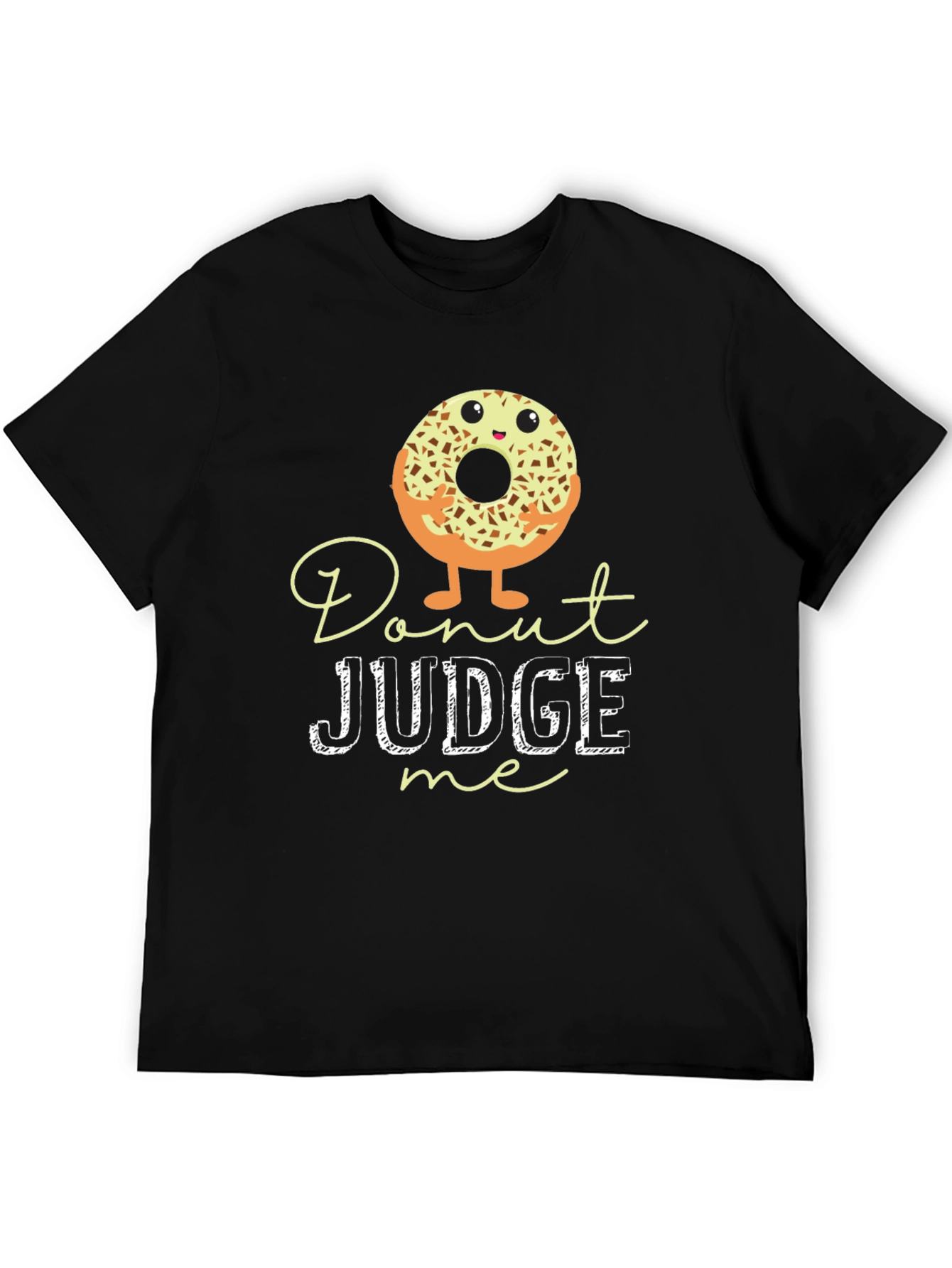 Donut Judge Me Graphic Tee - Unisex Black T-Shirt