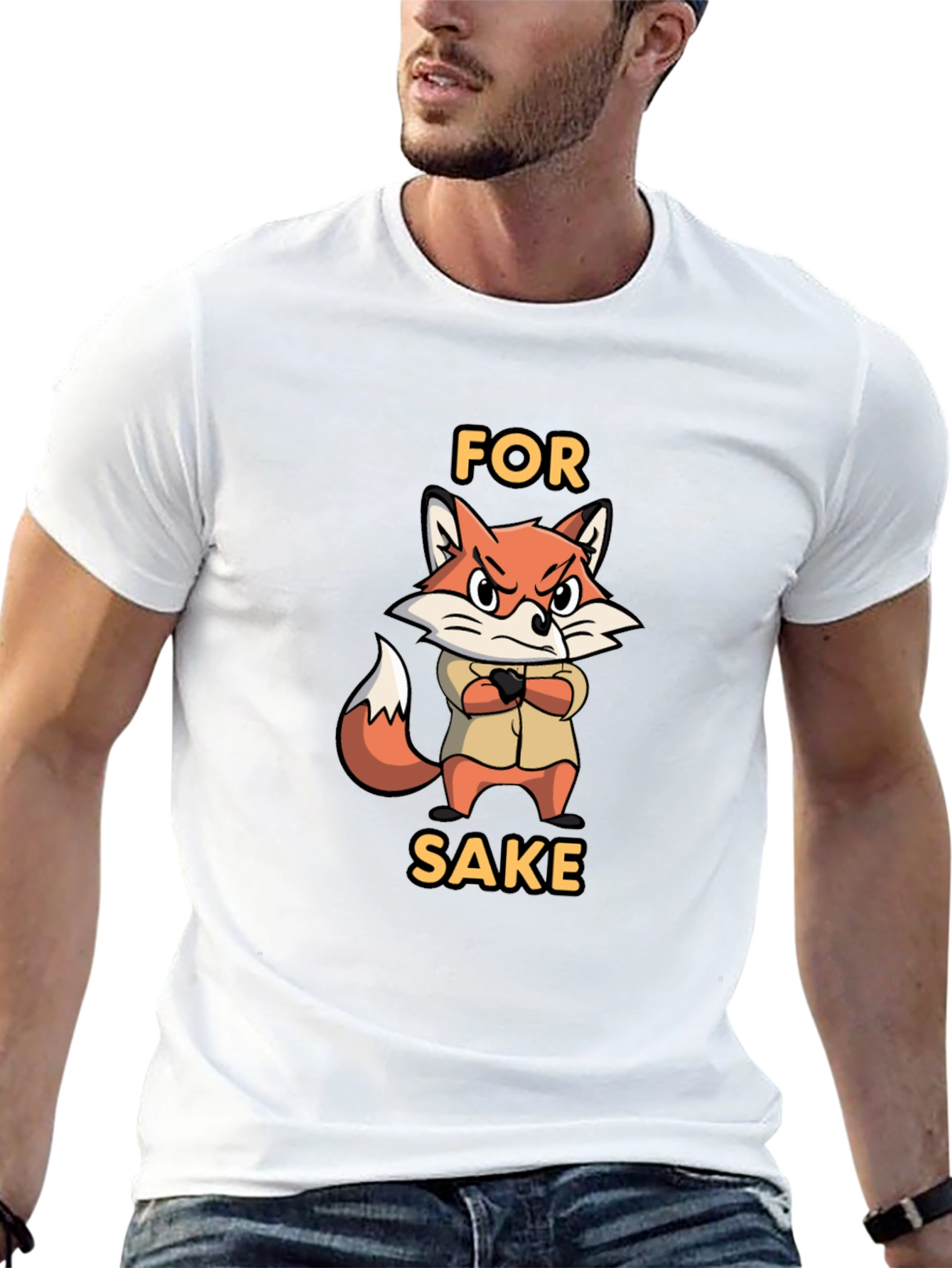 For Fox Sake Funny Graphic T-Shirt