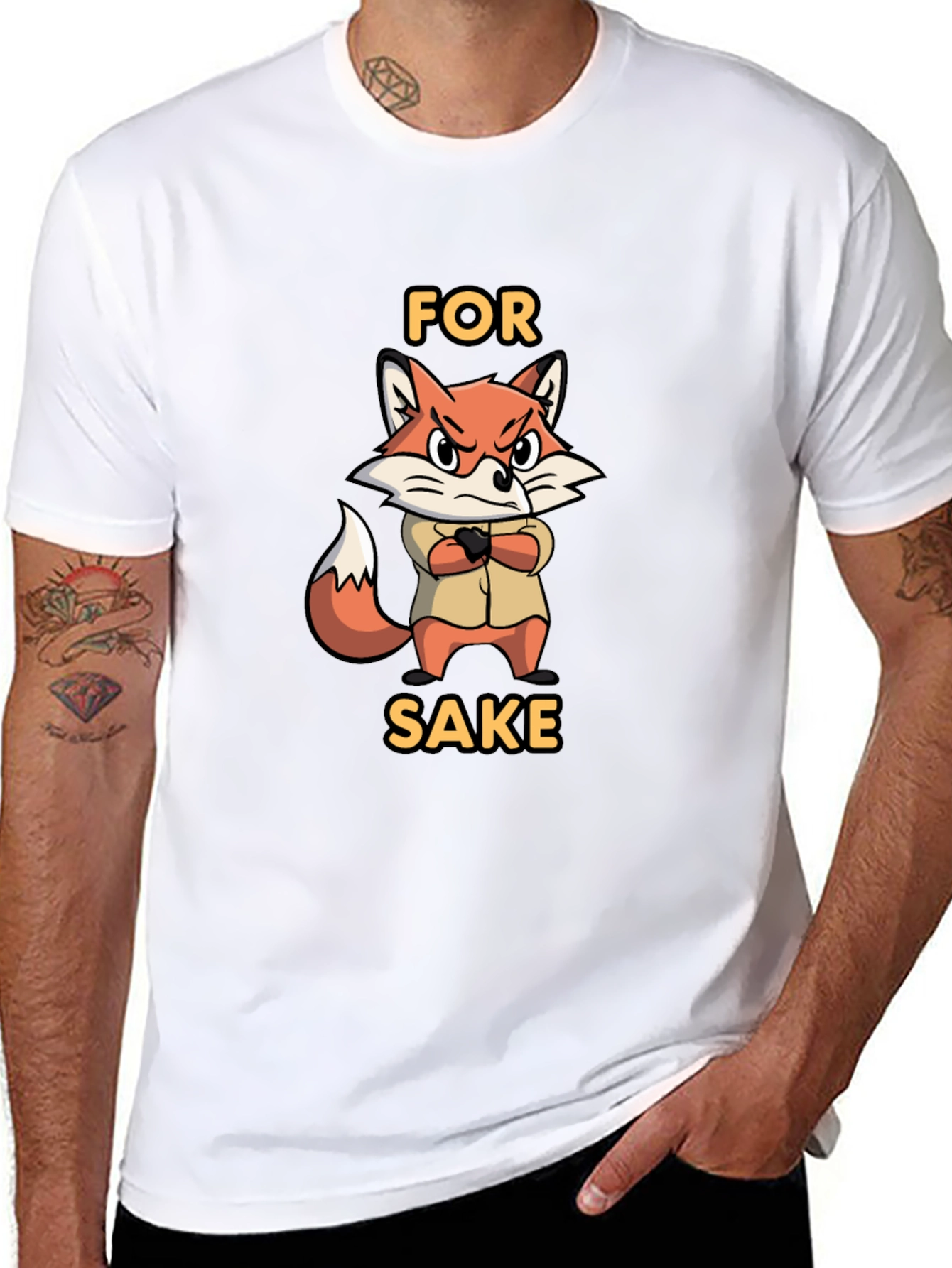 For Fox Sake Funny Graphic T-Shirt