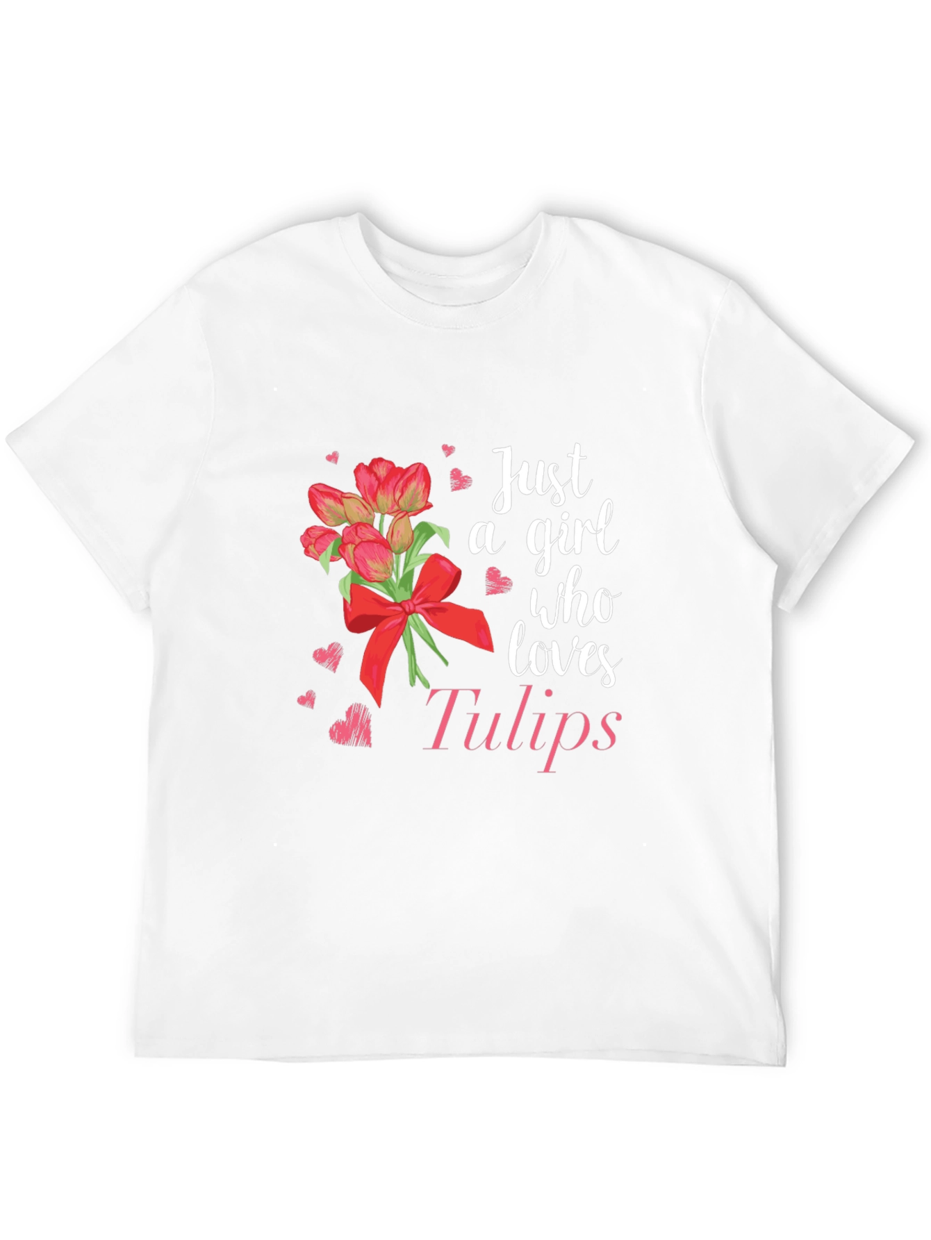 Just A Girl Who Loves Tulips Graphic T-Shirt