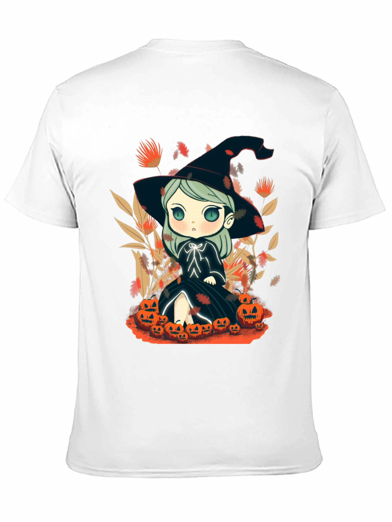 Cute Witch Chibi Halloween T-Shirt