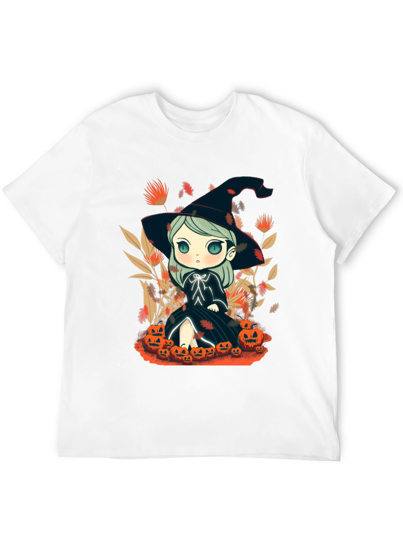 Cute Witch Chibi Halloween T-Shirt