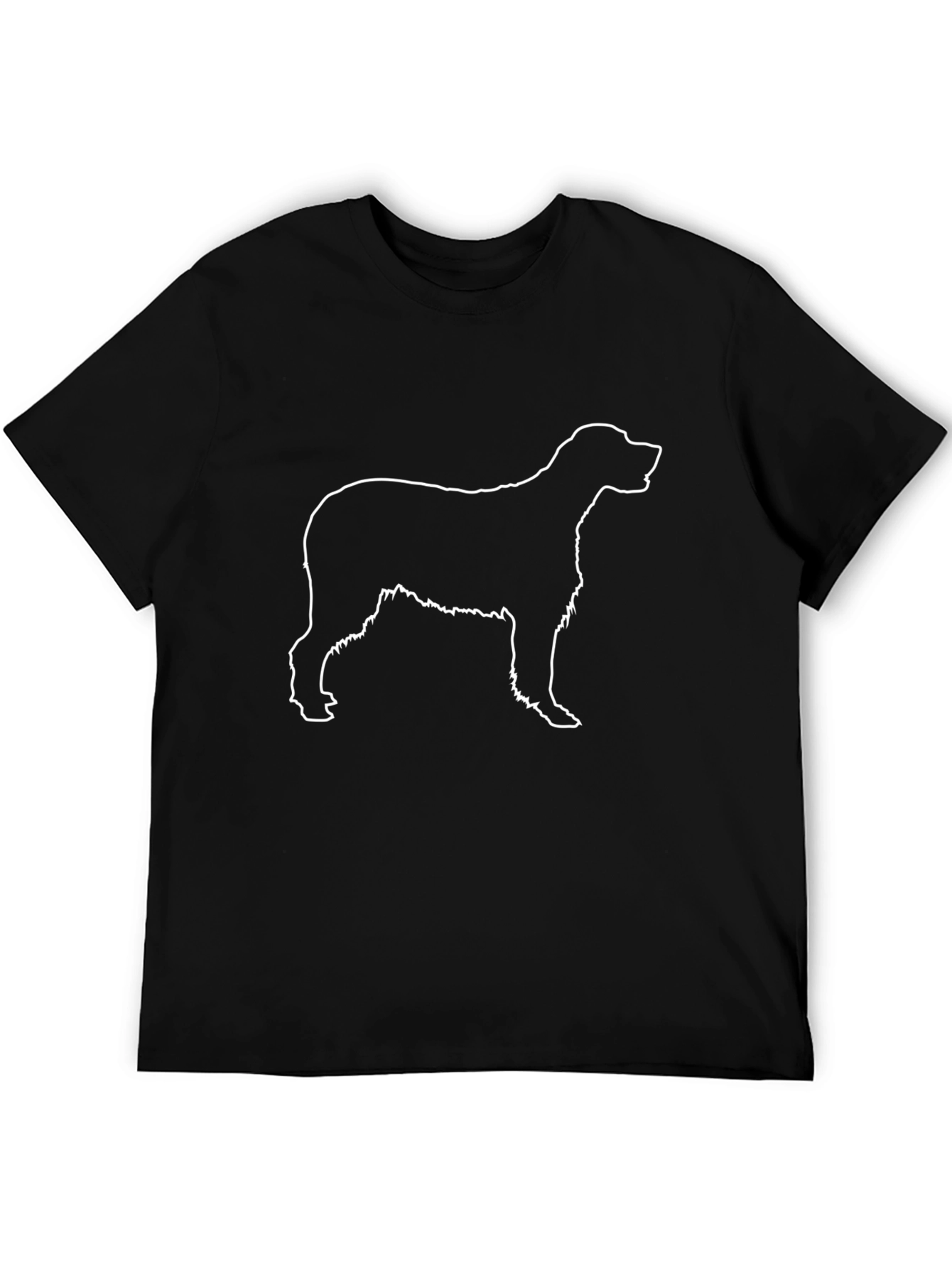 Dog Outline Black T-Shirt