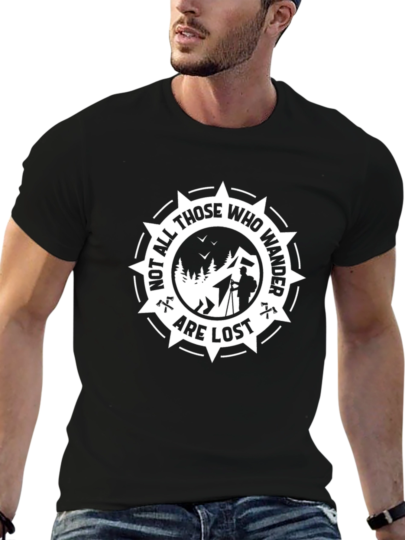 Wanderlust T-Shirt - Not All Who Wander Are Lost