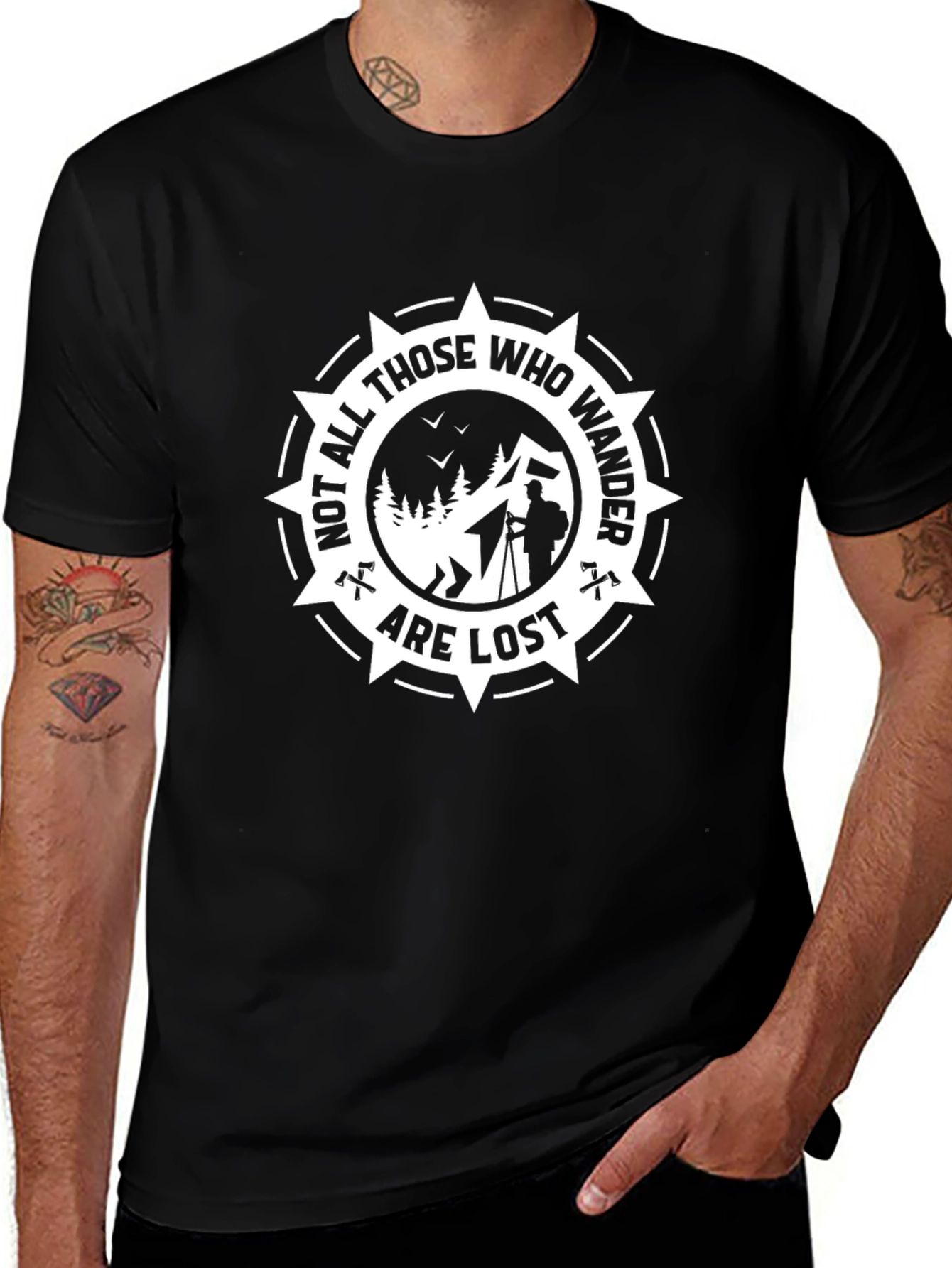 Wanderlust T-Shirt - Not All Who Wander Are Lost