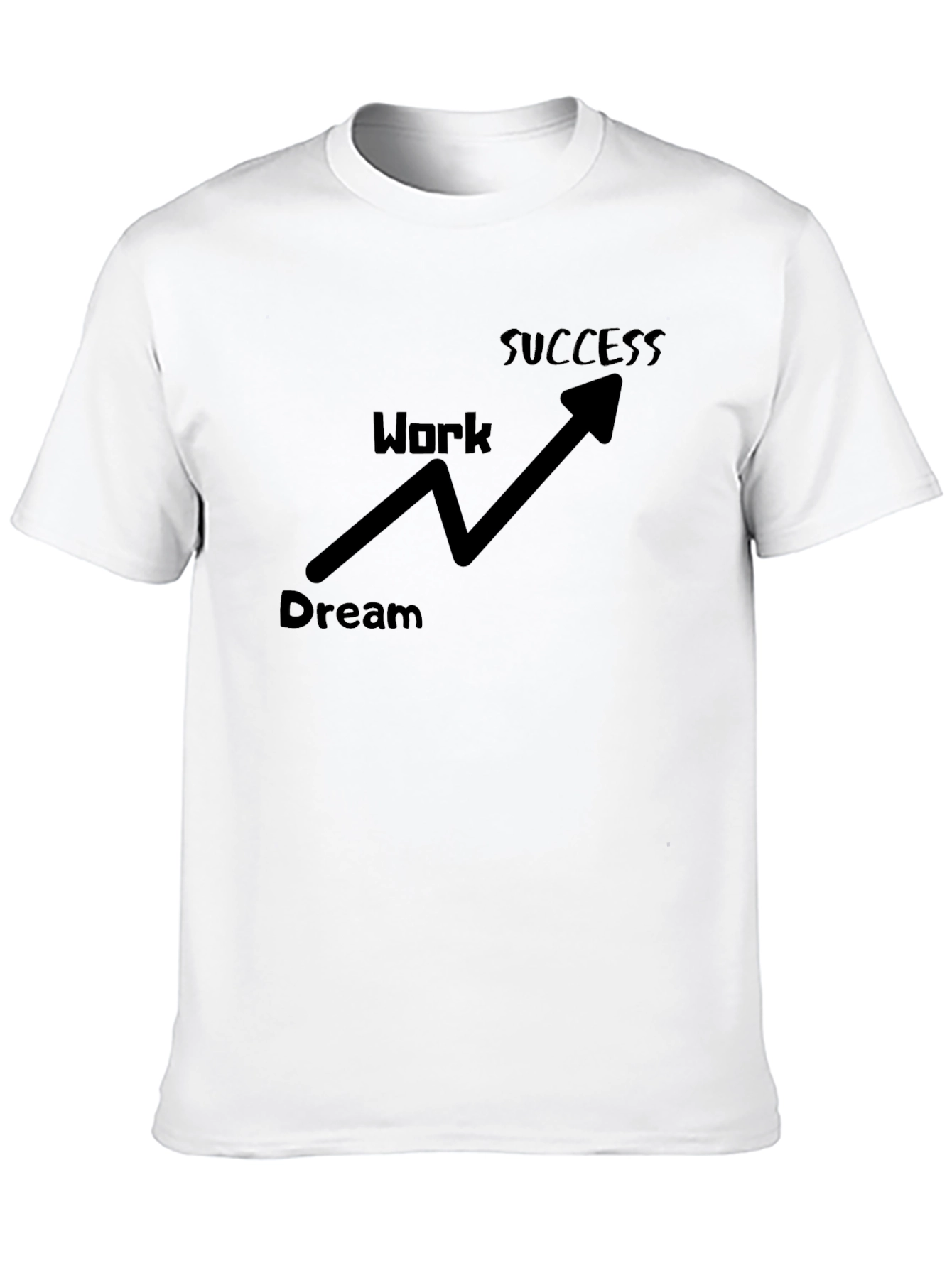 Dream Work Success Black Graphic Tee