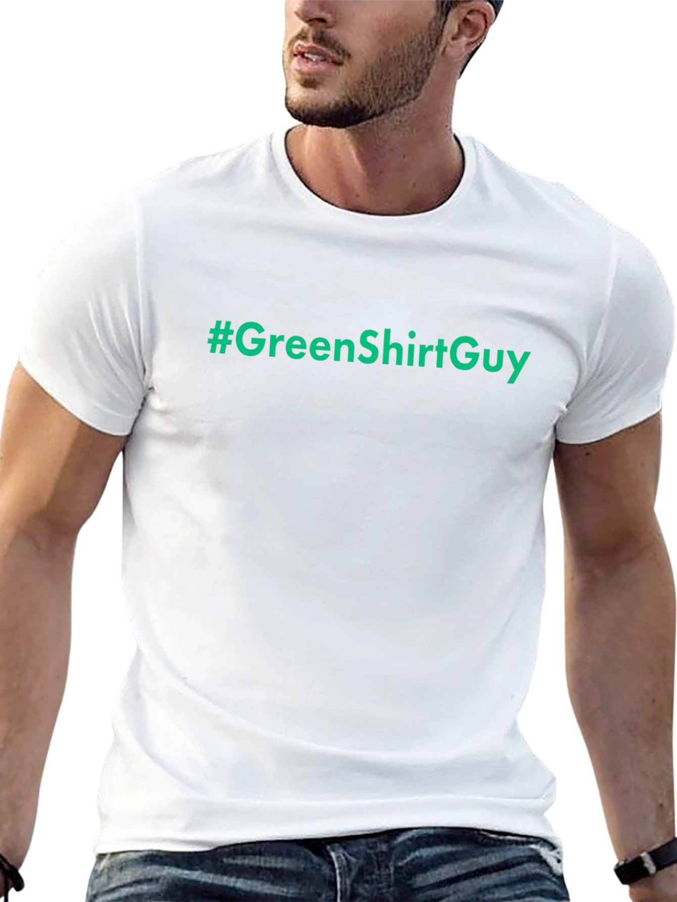 #GreenShirtGuy Graphic Tee - Trendy Slogan T-Shirt