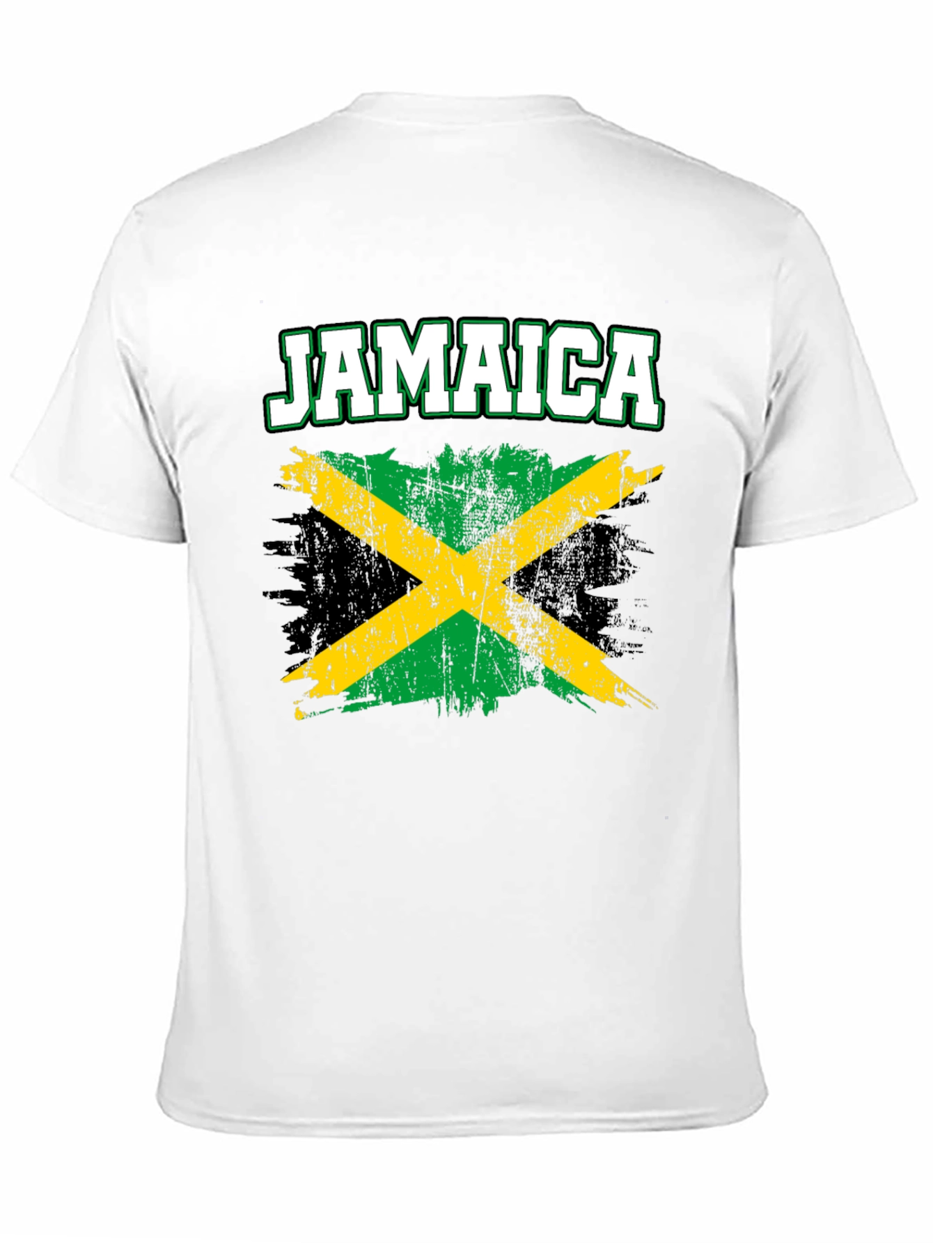 Jamaica Flag T-Shirt - Distressed Style