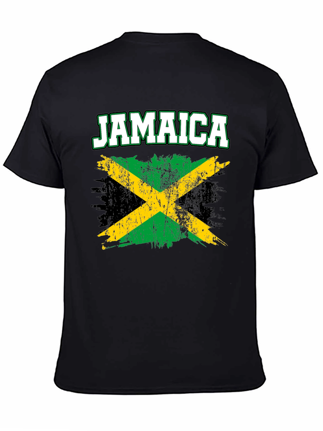 Jamaica Flag T-Shirt - Distressed Style