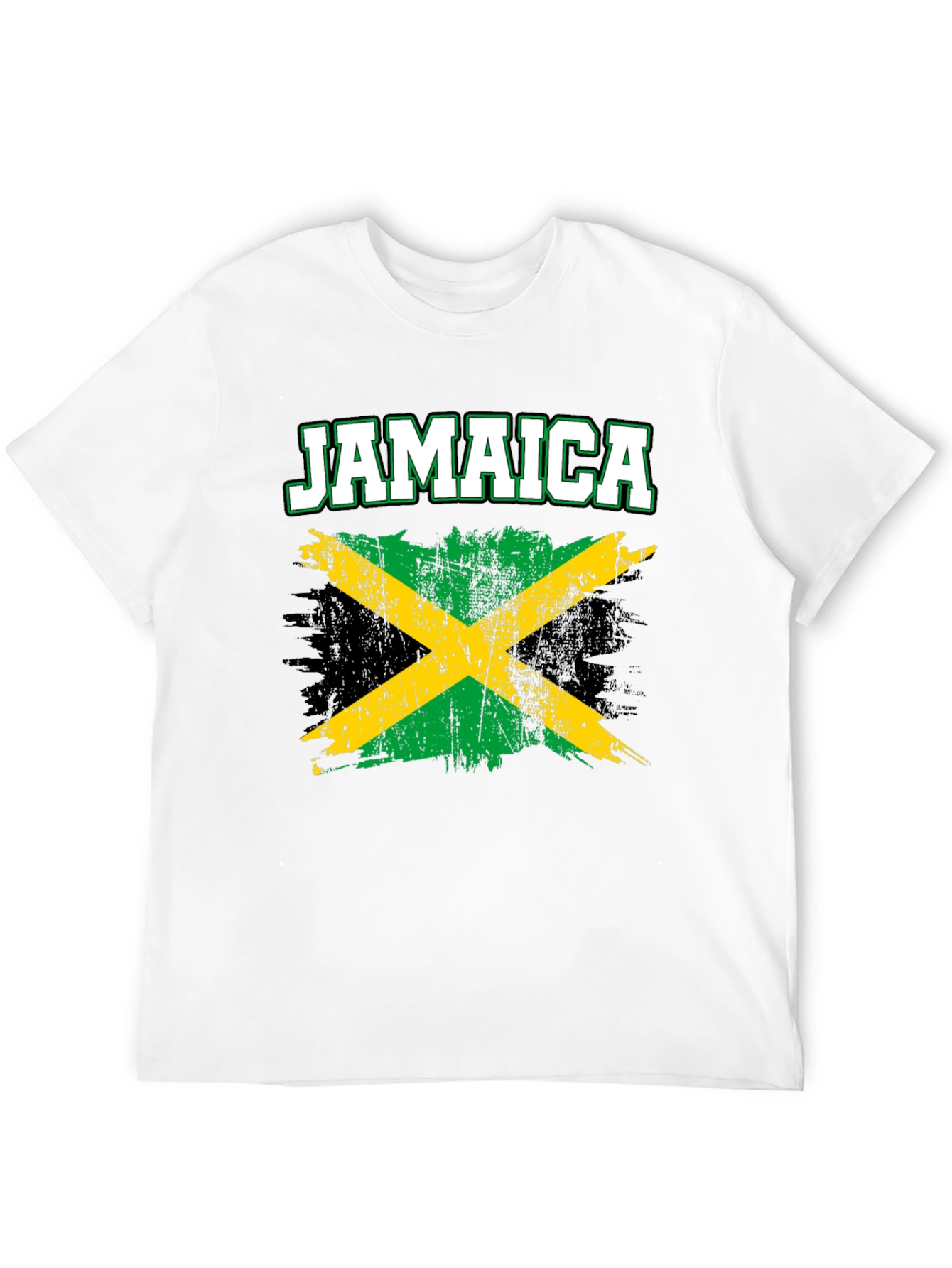 Jamaica Flag T-Shirt - Distressed Style