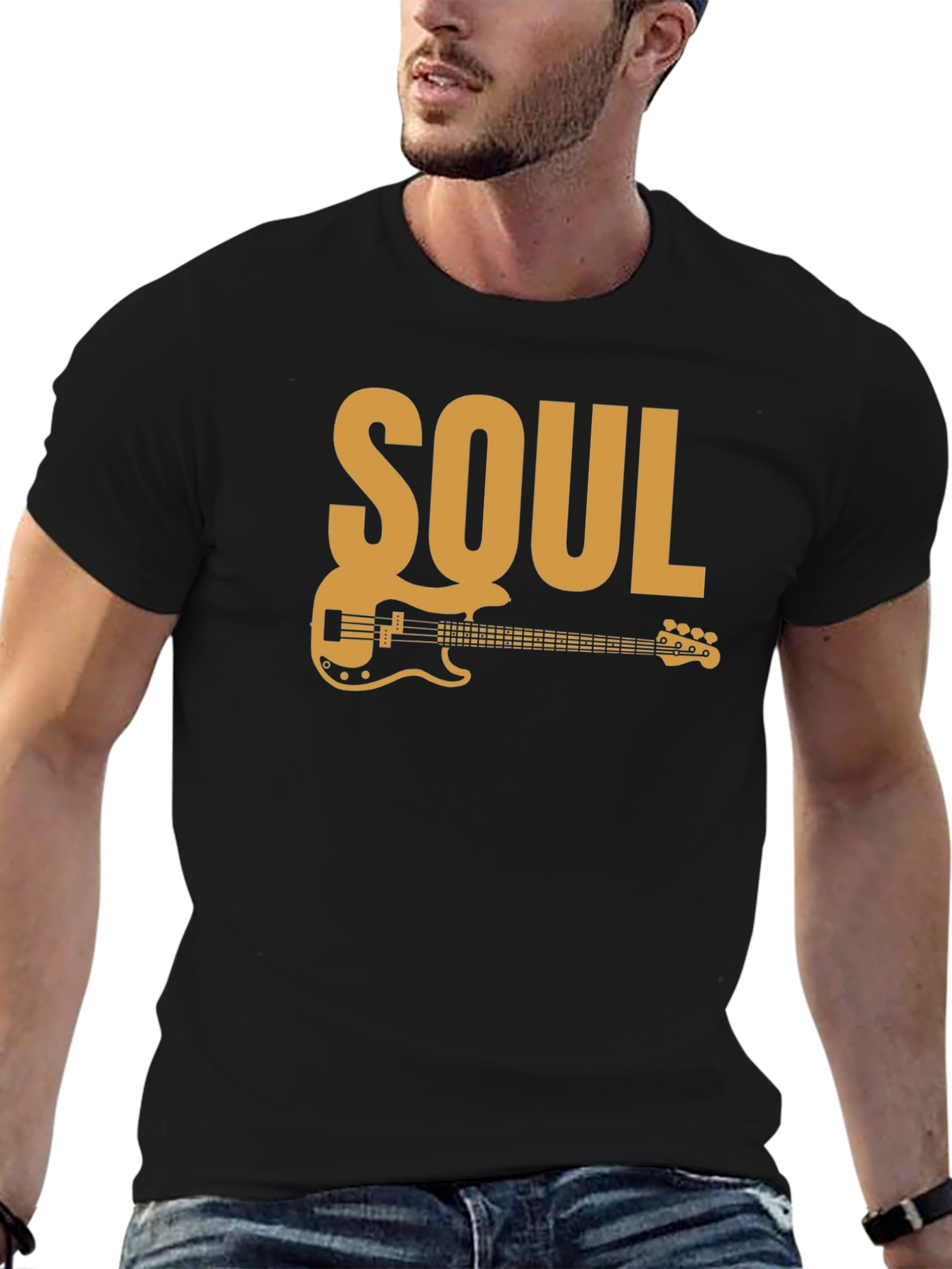Soul Music Guitar T-Shirt - Black