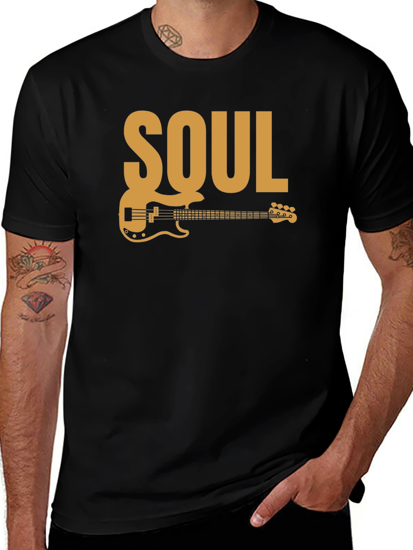Soul Music Guitar T-Shirt - Black