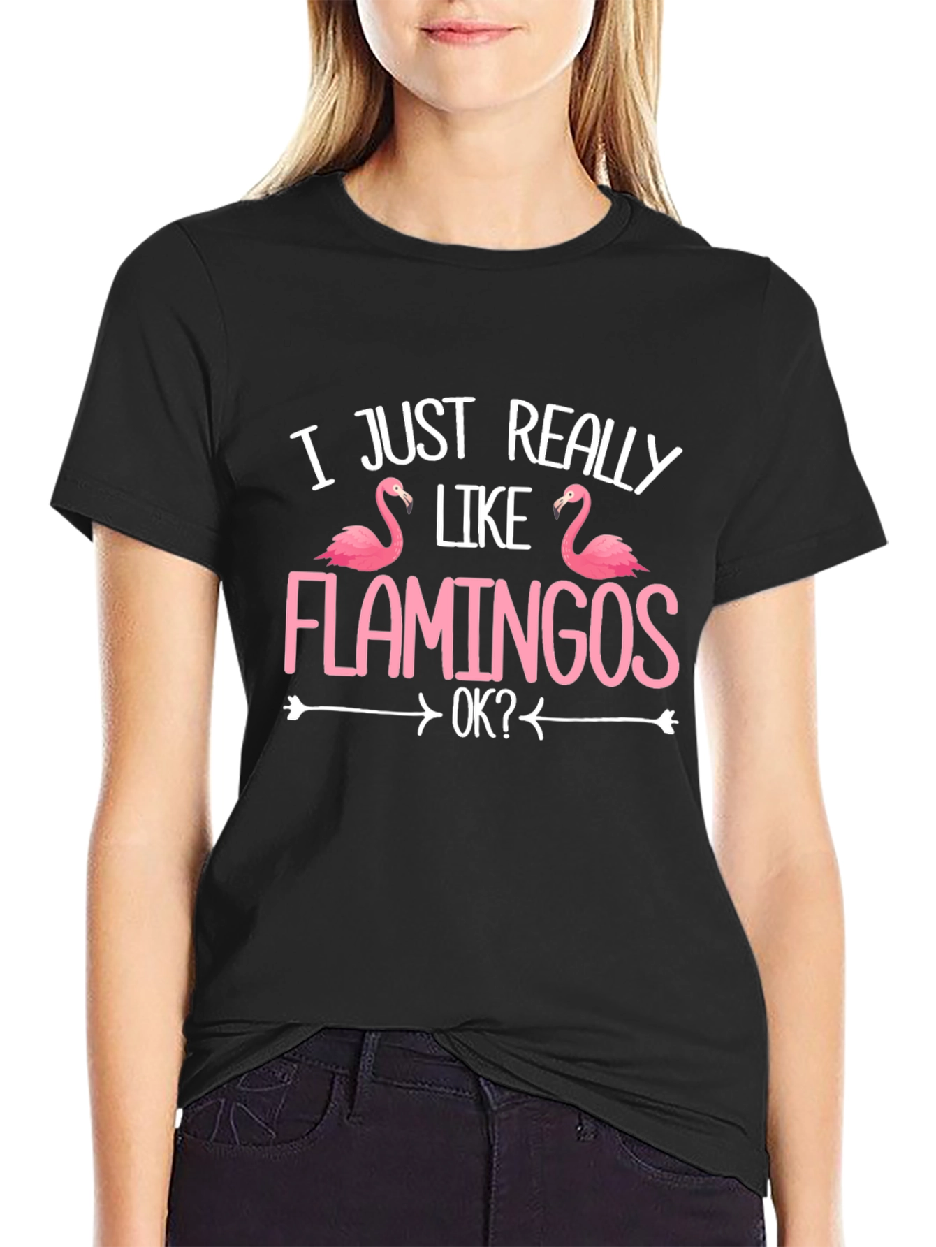 Funny Flamingo T-Shirt - I Just Really Like Flamingos