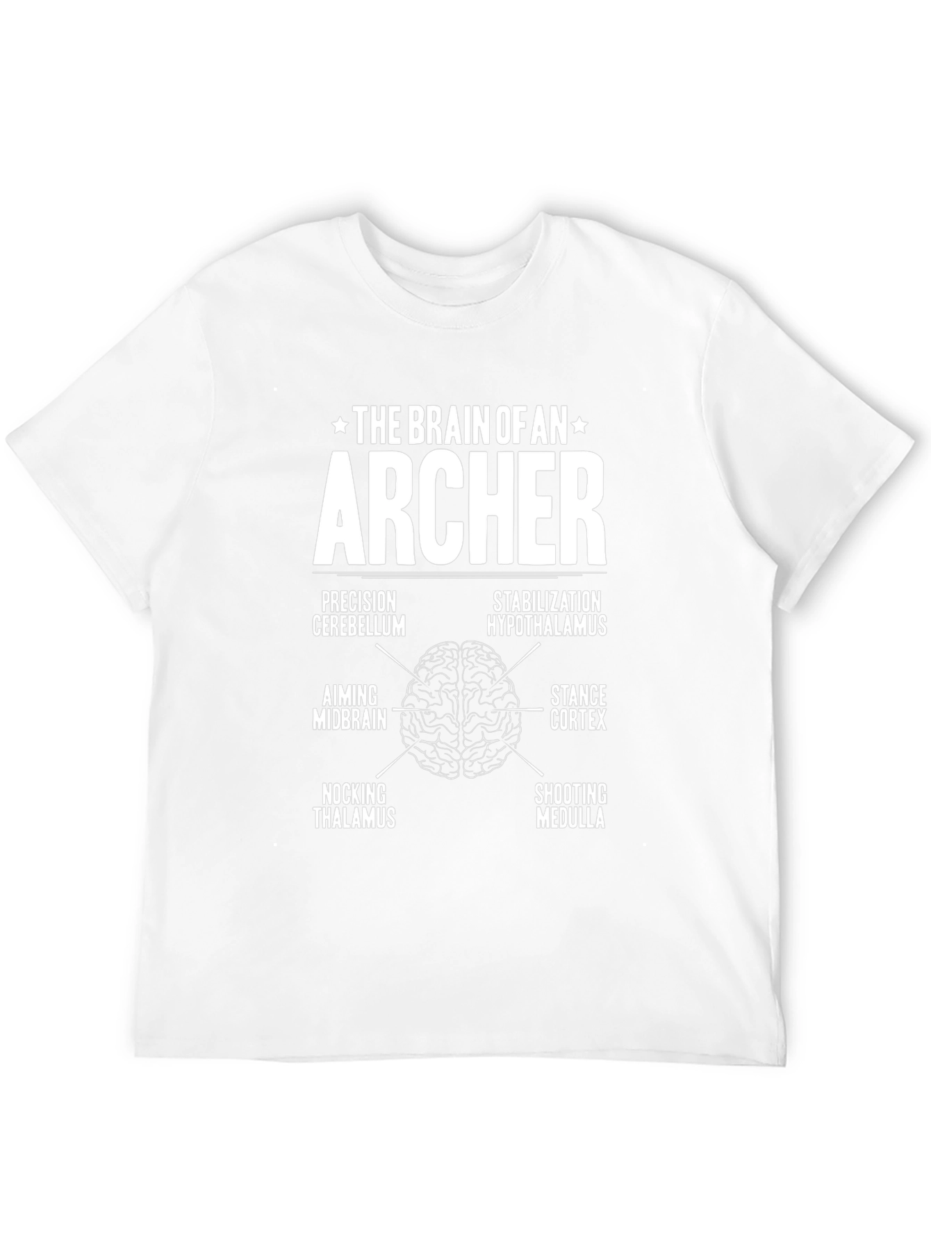Archer Brain T-Shirt Funny Archery Gift Tee