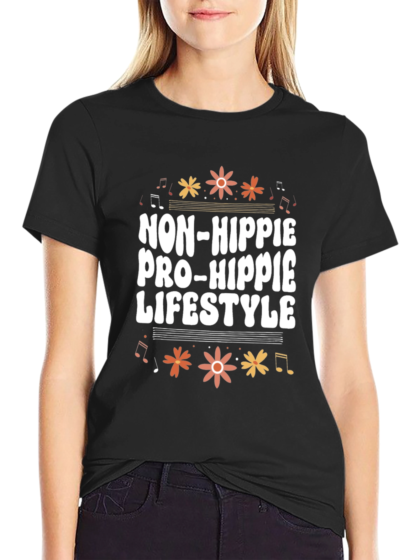 Non-Hippie Pro-Hippie Lifestyle Graphic Tee