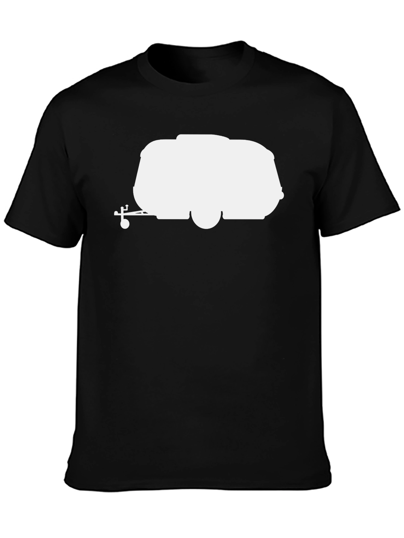 Camping Trailer Graphic Tee - Black