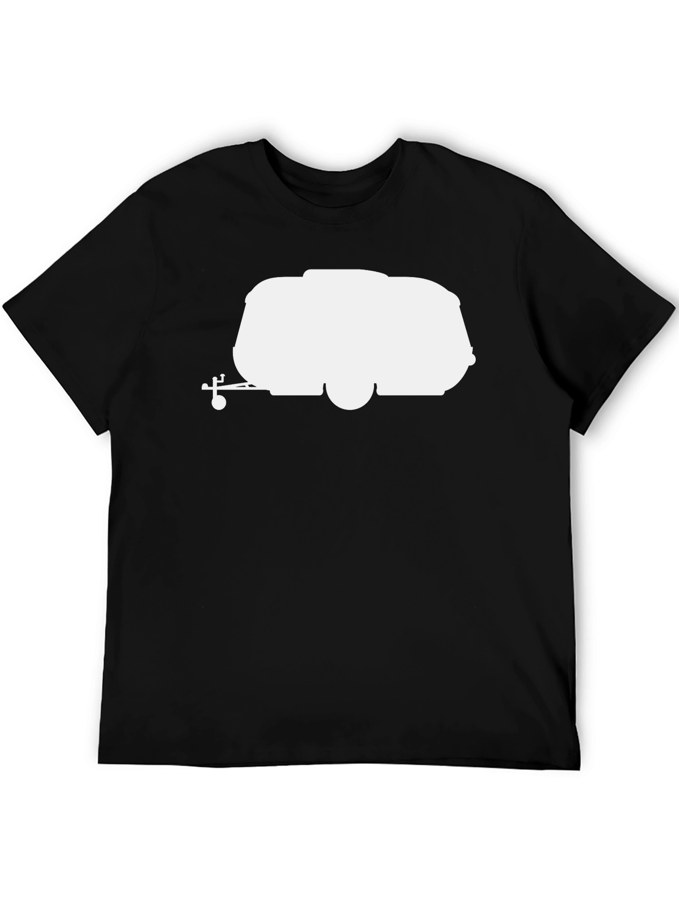 Camping Trailer Graphic Tee - Black