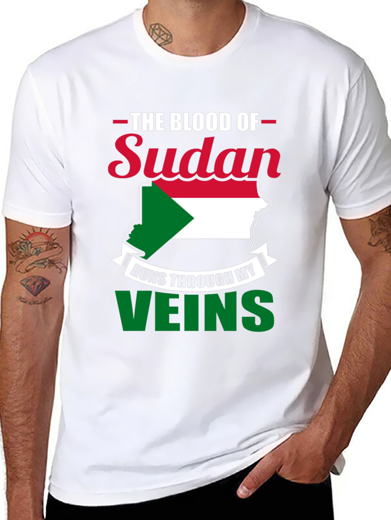 Sudan Pride T-Shirt - Blood Runs Through My Veins