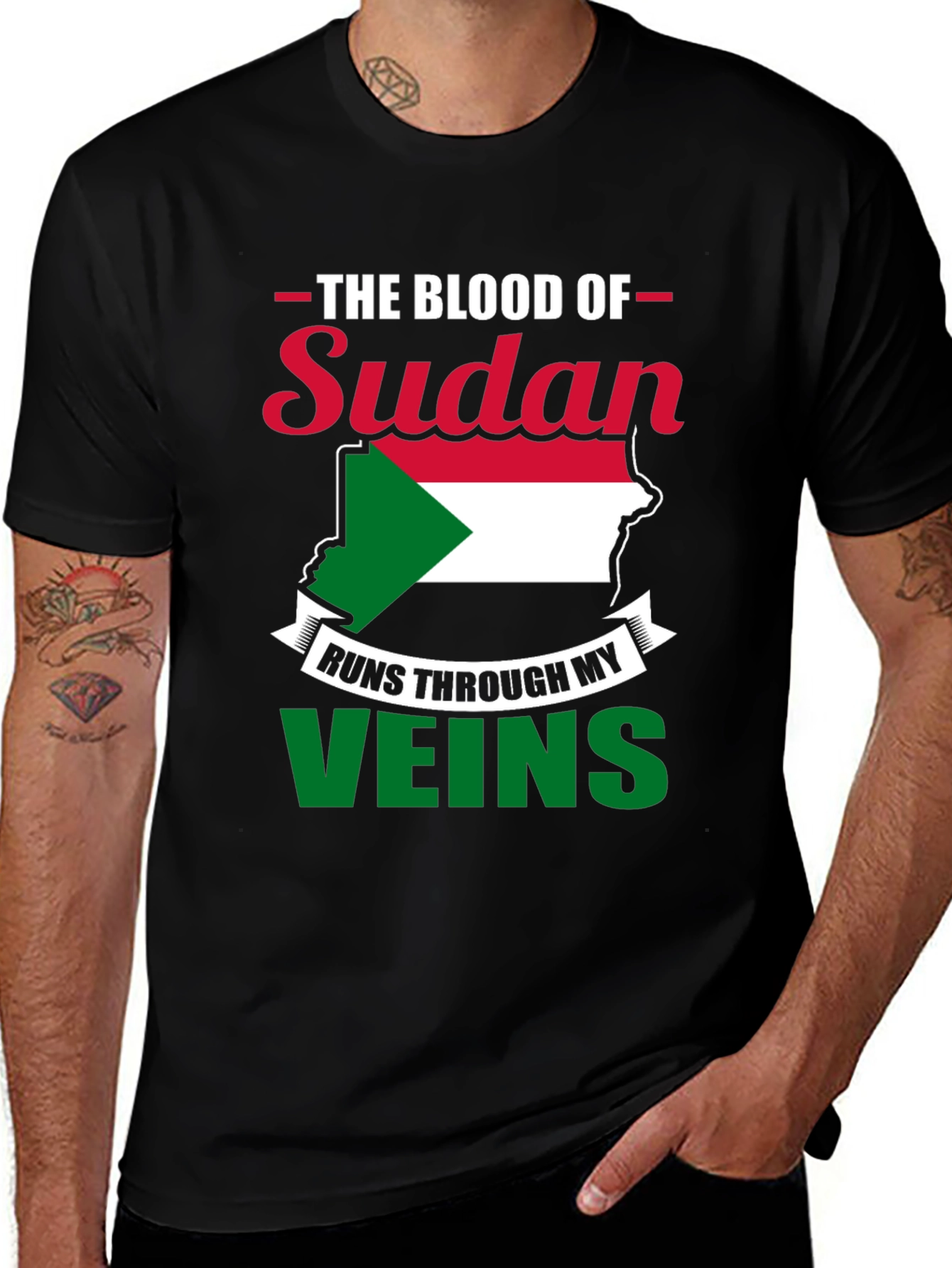 Sudan Pride T-Shirt - Blood Runs Through My Veins