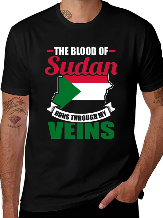 Sudan Pride T-Shirt - Blood Runs Through My Veins