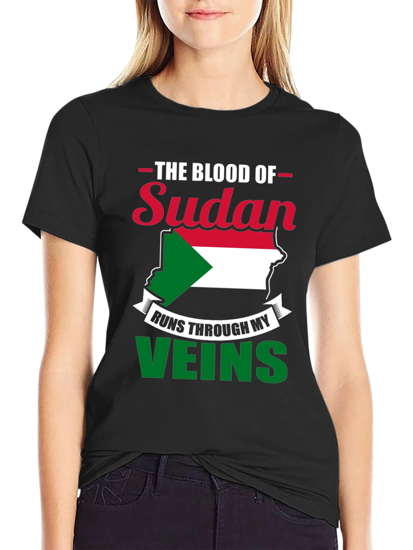 Sudan Pride T-Shirt - Blood Runs Through My Veins