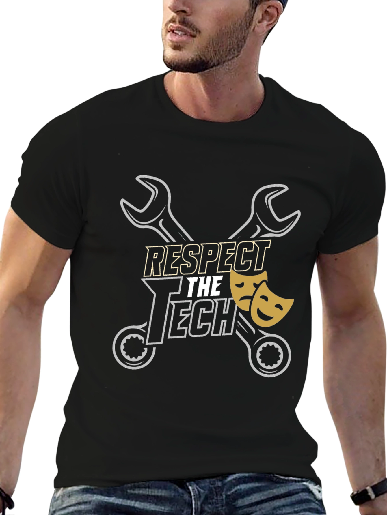 Respect the Tech Black T-Shirt
