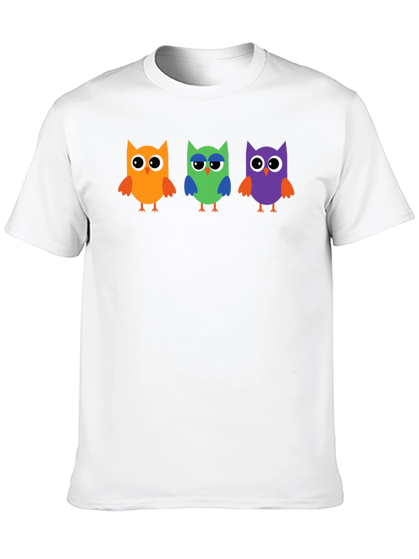 Owl Trio Graphic Tee - Black