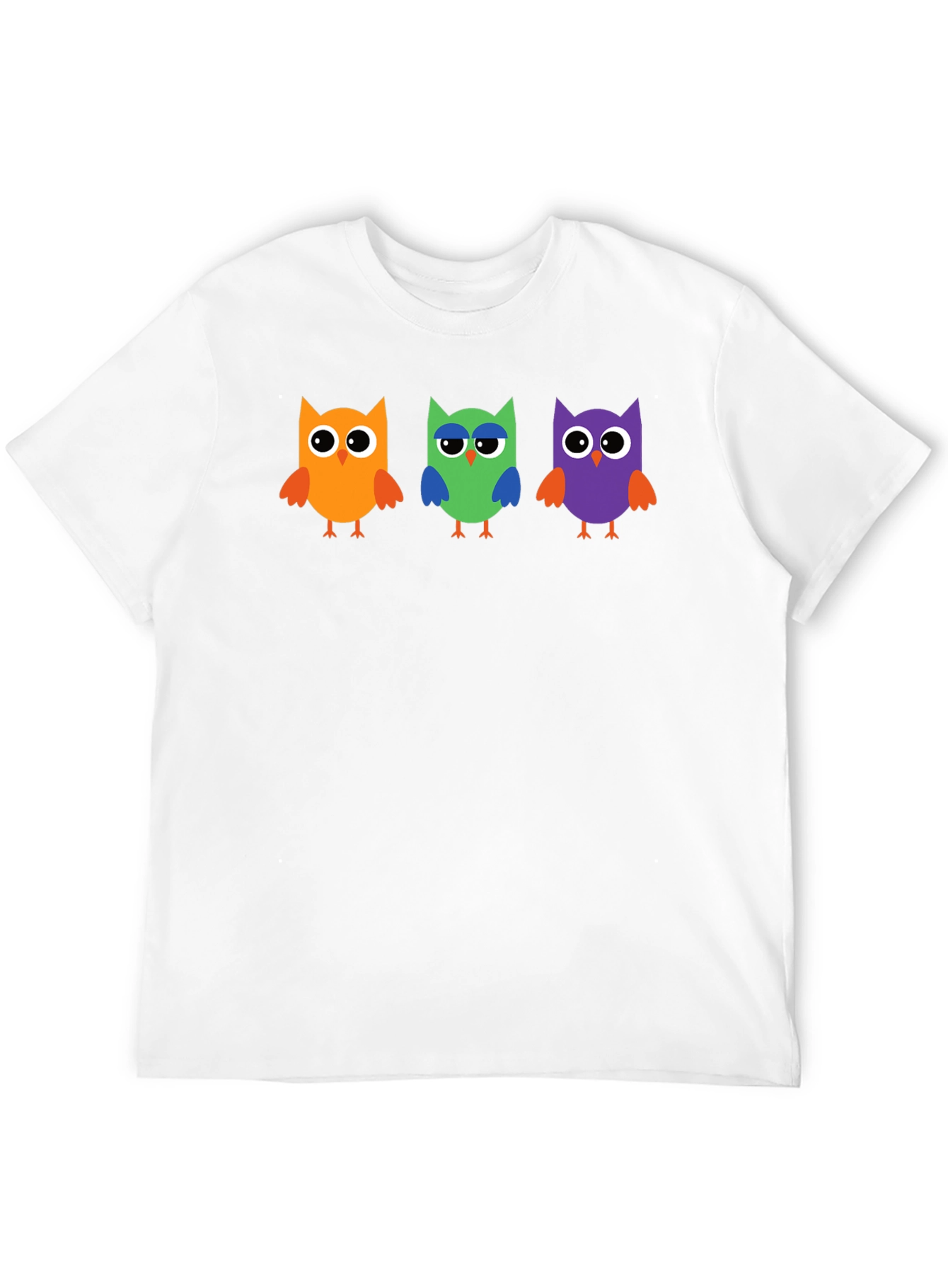 Owl Trio Graphic Tee - Black