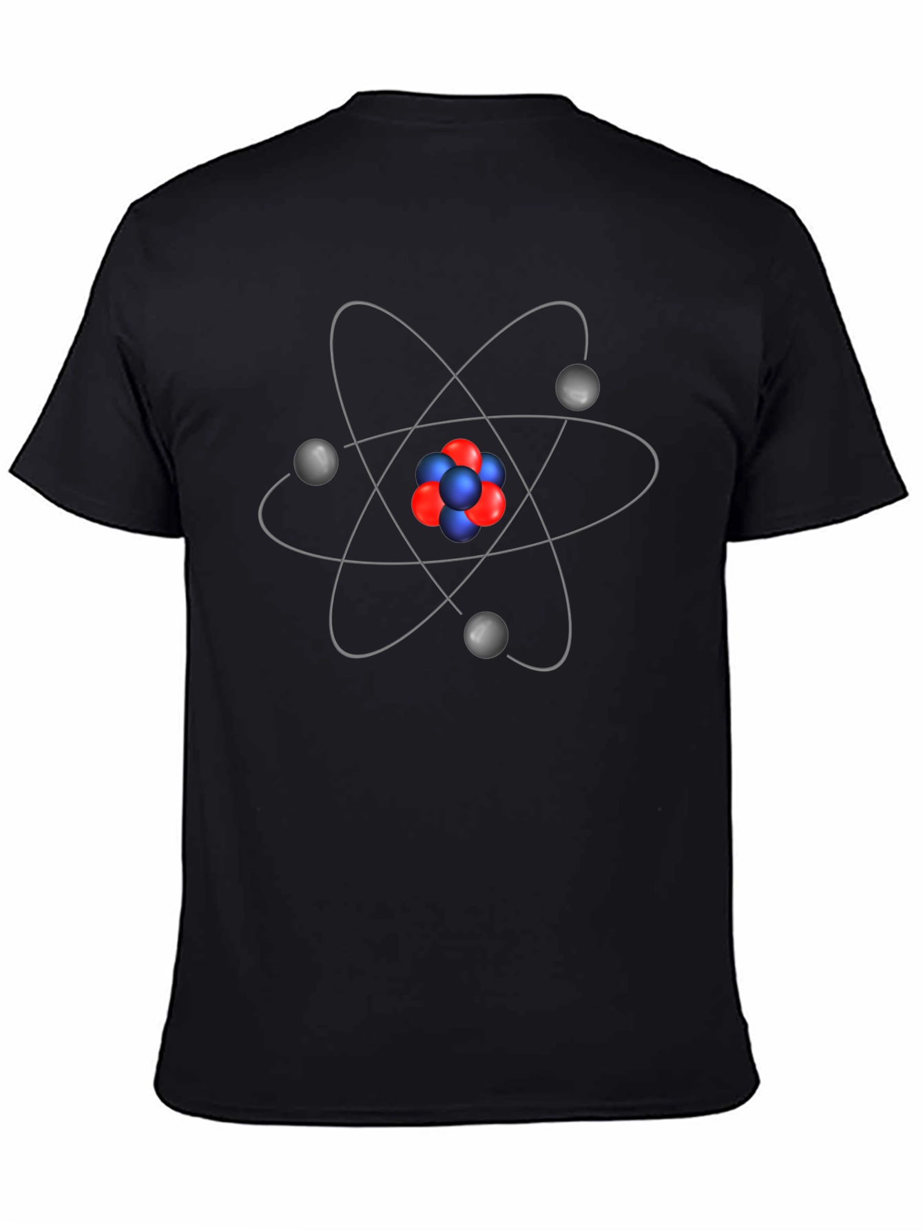 Atomic Structure Graphic Tee - Black Cotton Blend