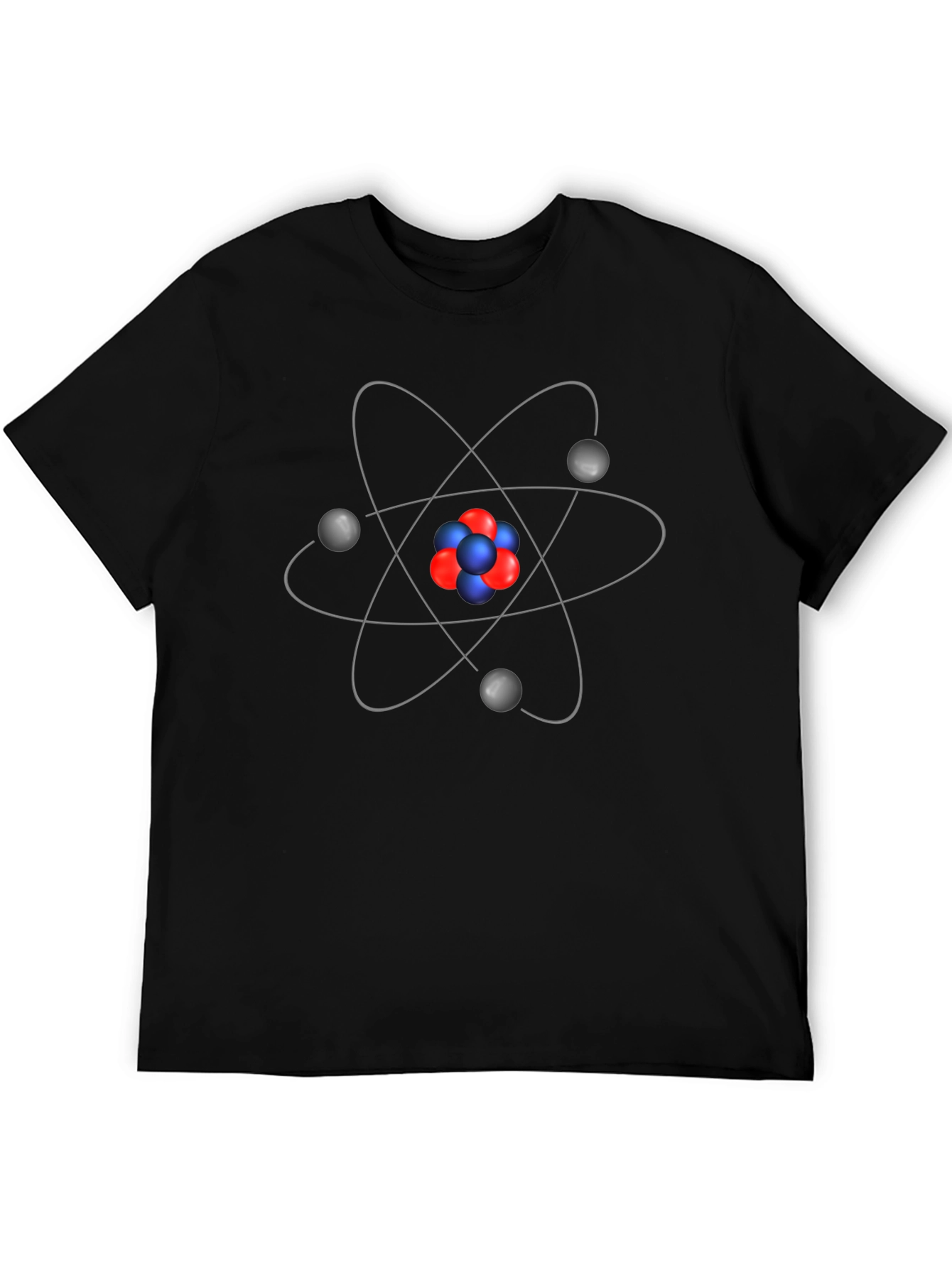 Atomic Structure Graphic Tee - Black Cotton Blend