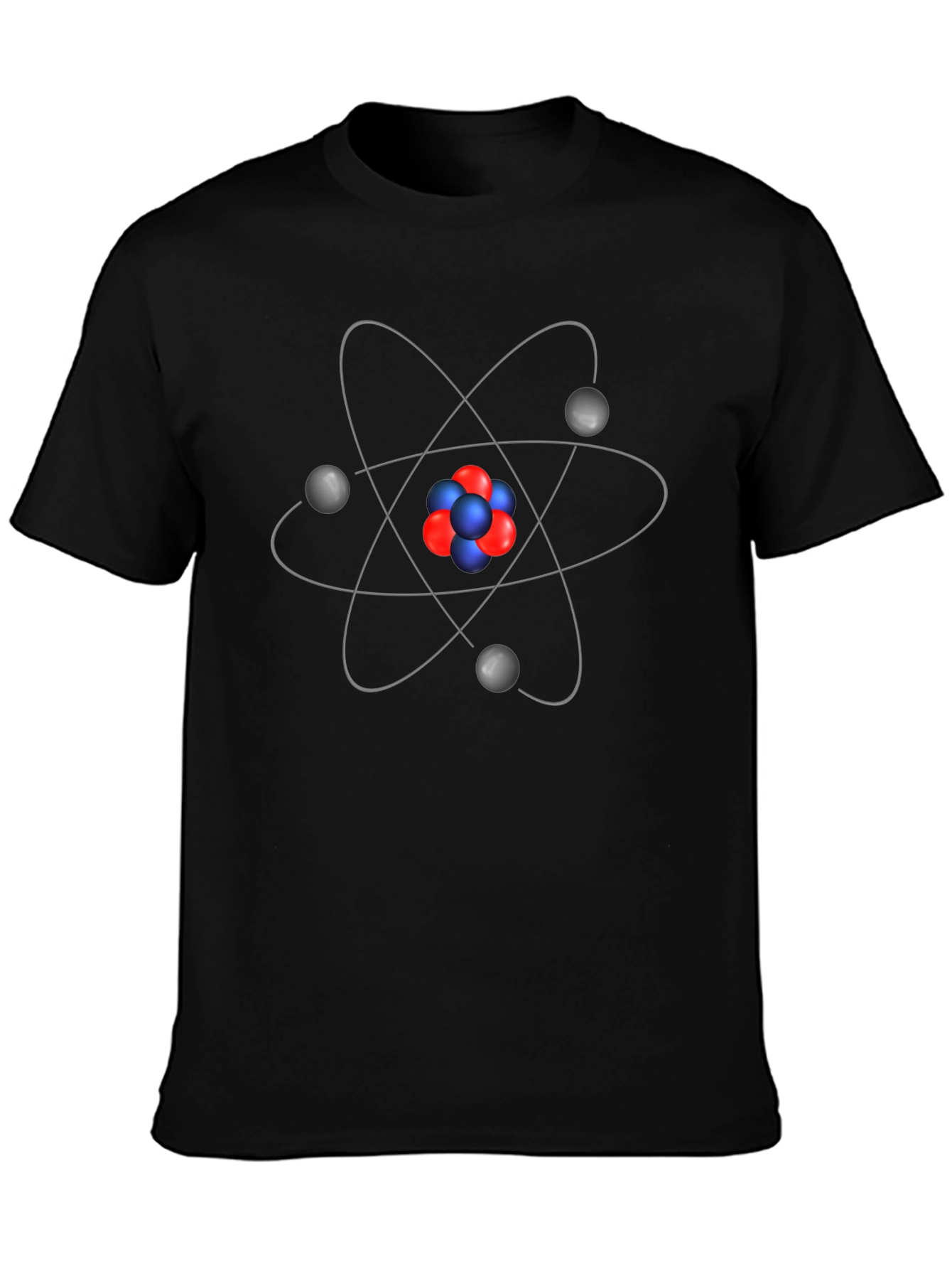 Atomic Structure Graphic Tee - Black Cotton Blend