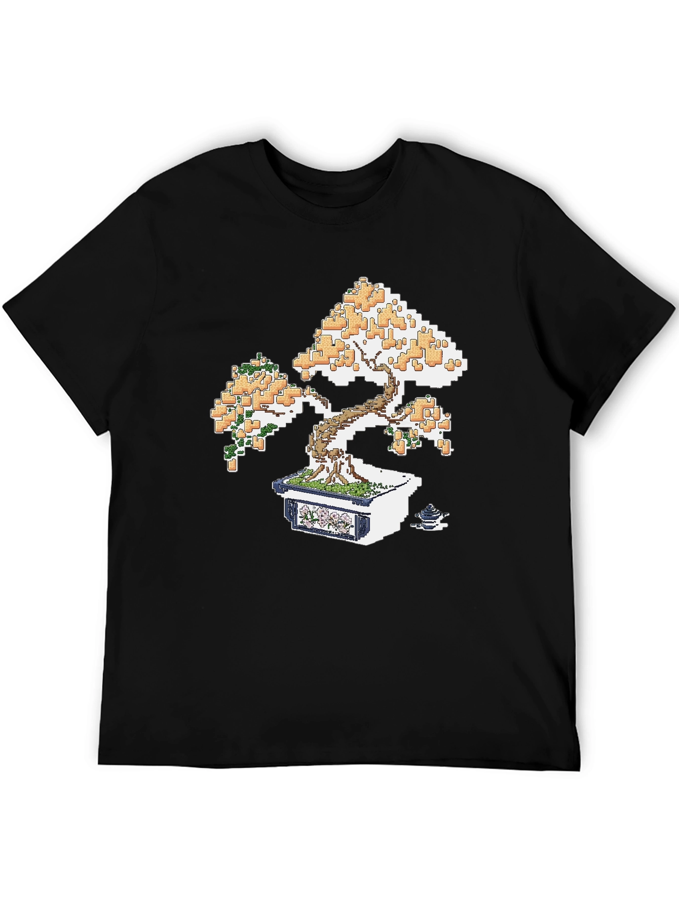 Pixel Art Bonsai T-Shirt - Unique Graphic Tee