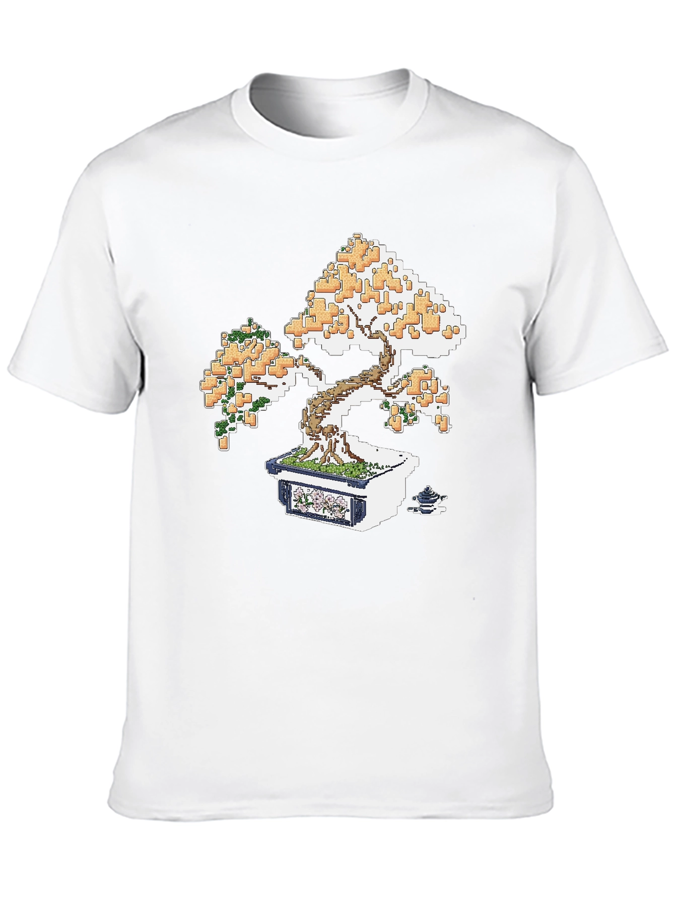 Pixel Art Bonsai T-Shirt - Unique Graphic Tee
