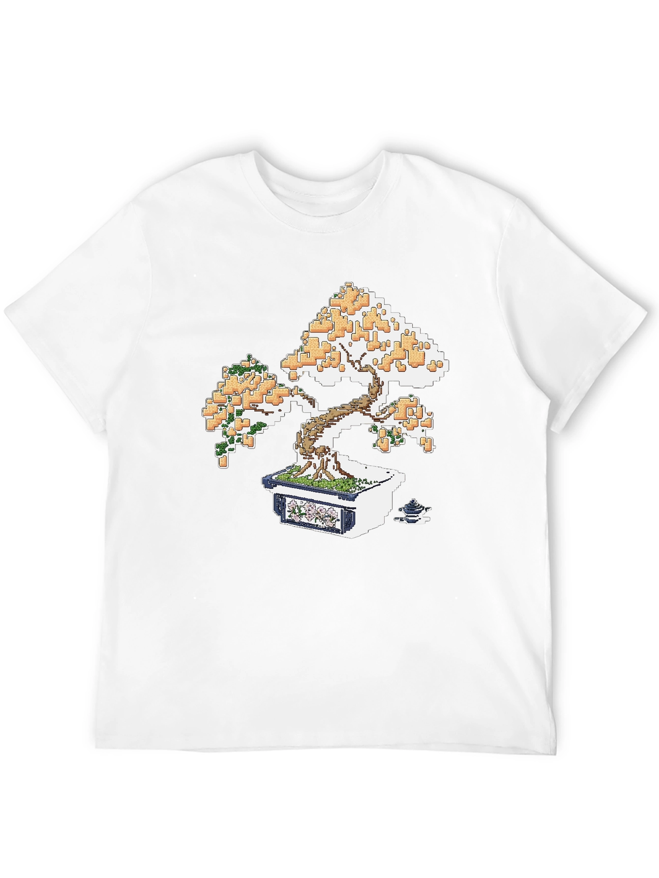 Pixel Art Bonsai T-Shirt - Unique Graphic Tee
