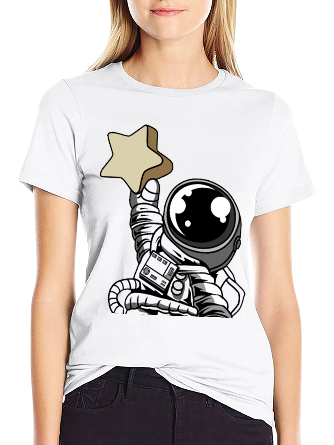 Astronaut Star T-Shirt - Unique Graphic Tee