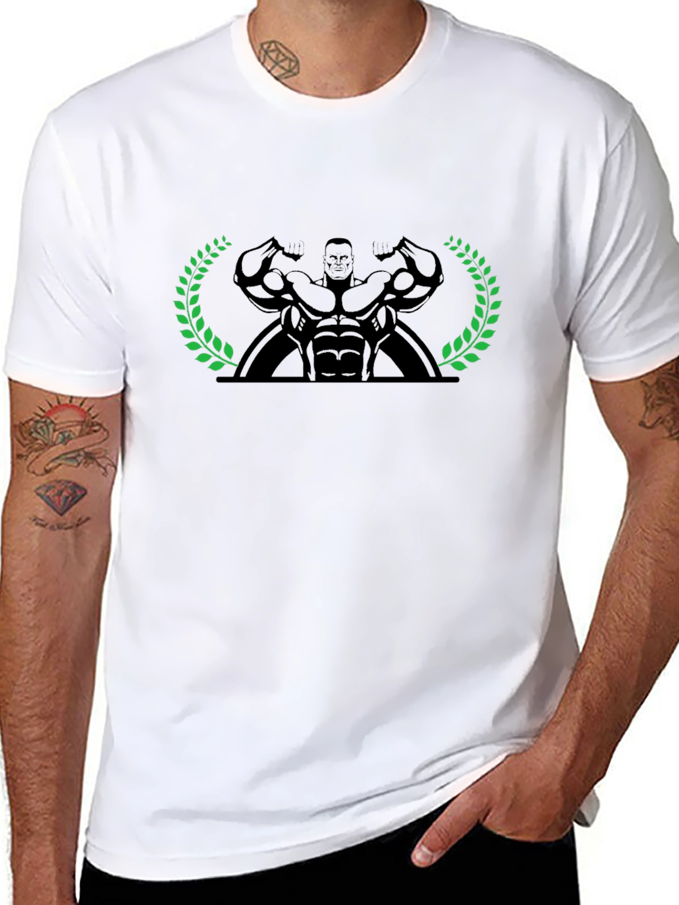 Black Bodybuilder Graphic Tee