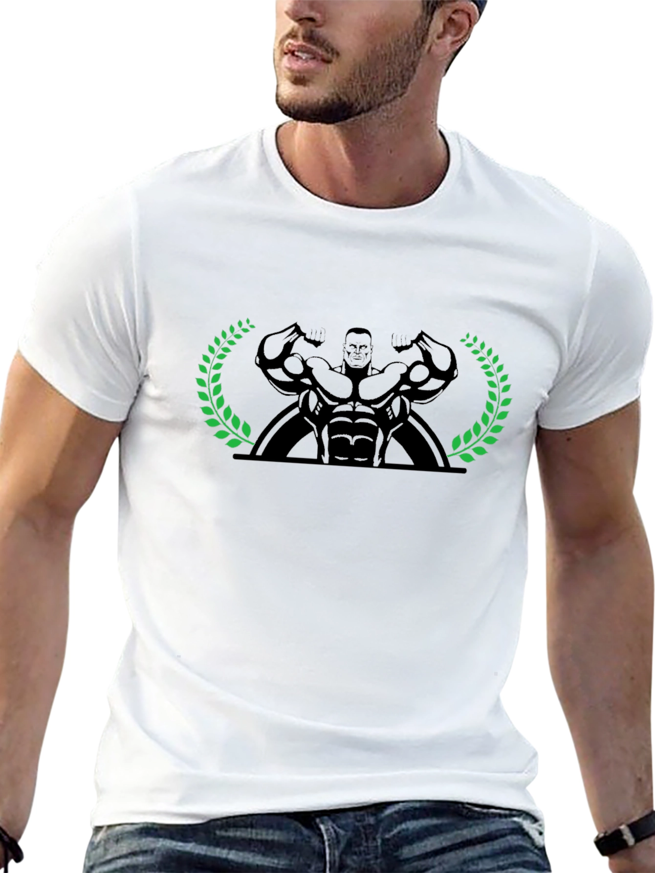 Black Bodybuilder Graphic Tee