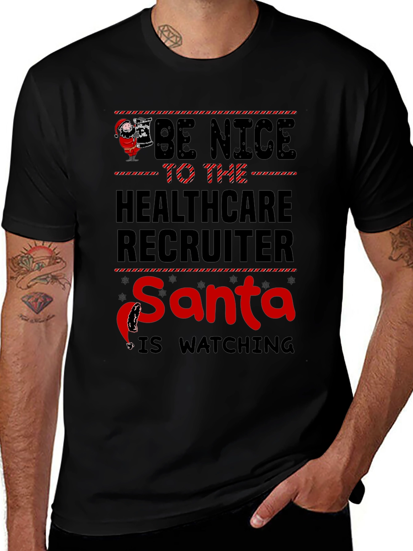 Healthcare Recruiter Santa T-Shirt